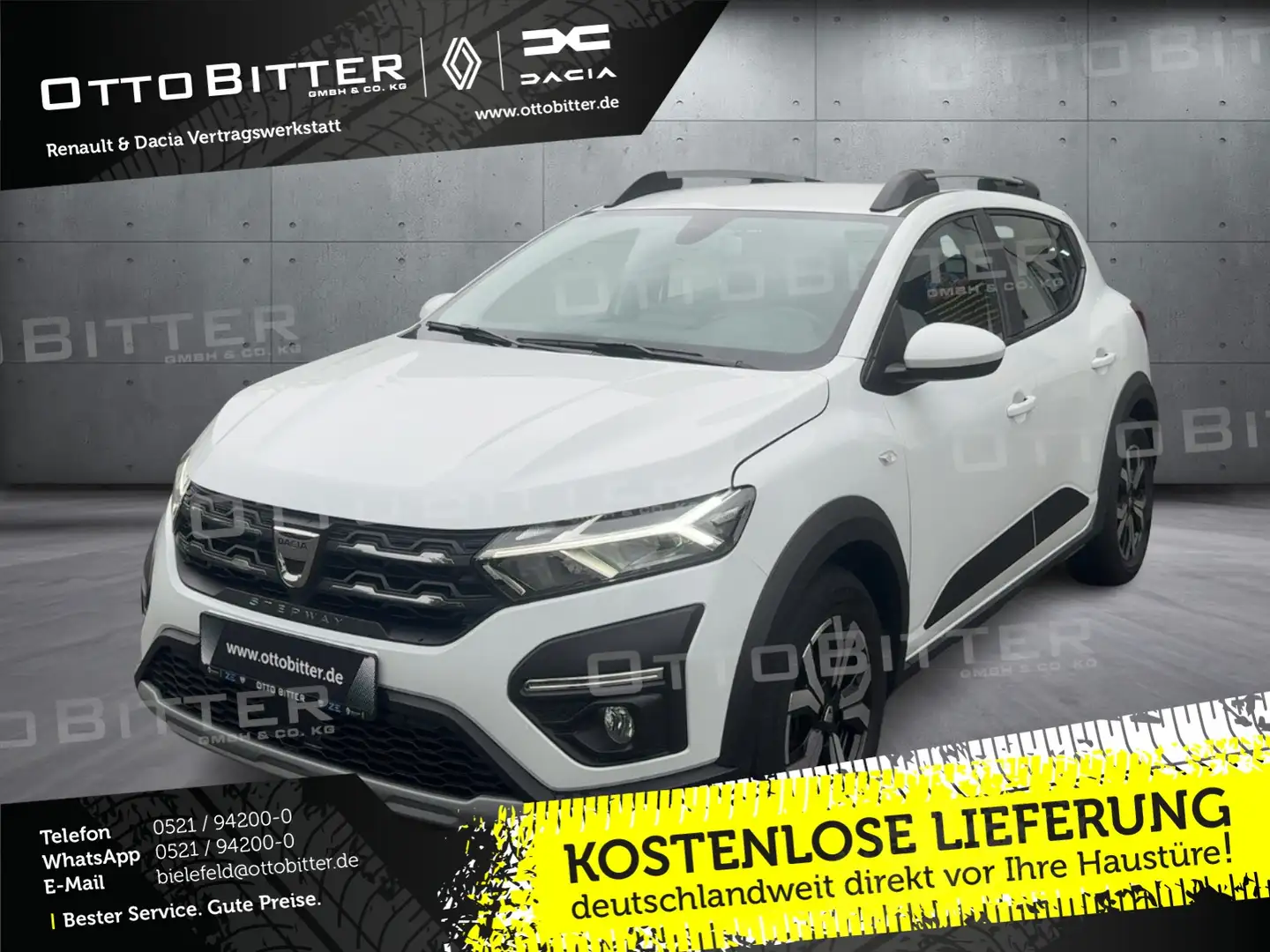 Dacia Sandero Stepway Comfort TCe90 ALU/KAMERA/NAVI Blanc - 1
