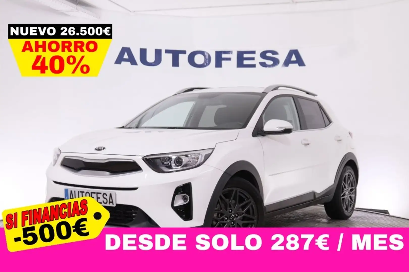 Kia Stonic 1.0 T-GDI BLACK EDITION DCT AUTO 120CV 5P # IVA DE Blanco - 1