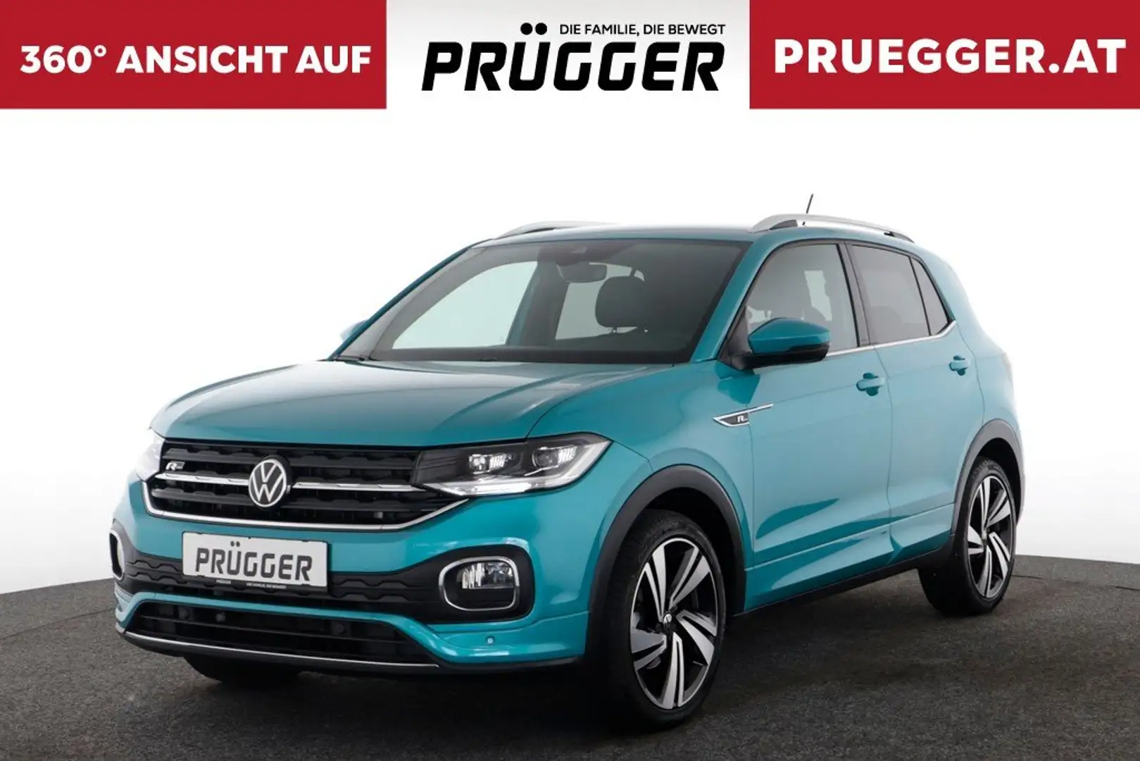 Volkswagen T-Cross 1,0 TSI R-LINE DSG LED 18 ZOLL KEYLESS KAMERA NAVI Blau - 1