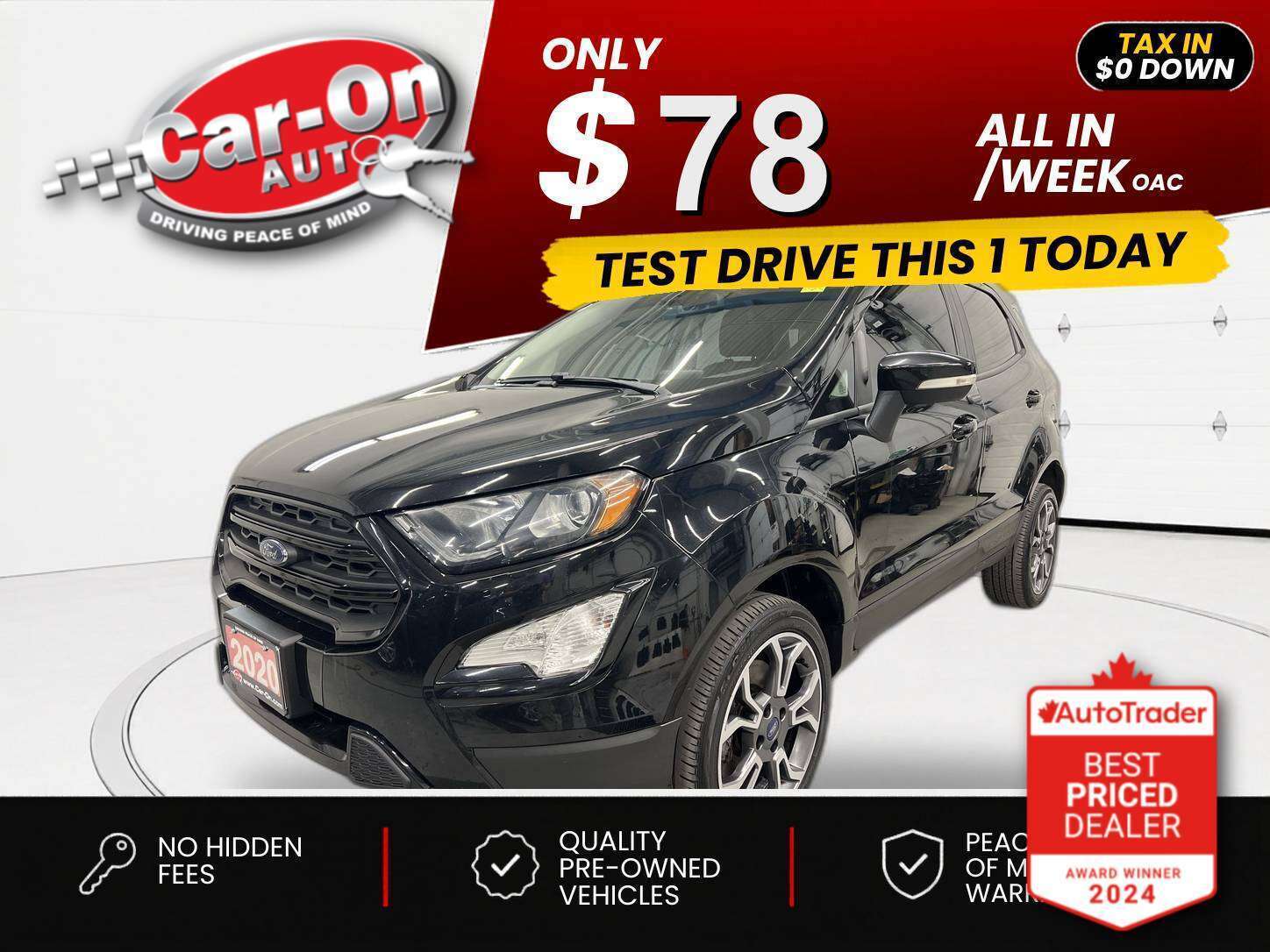 2020 Ford EcoSport $0 DOWN $78/WEEK ALL IN