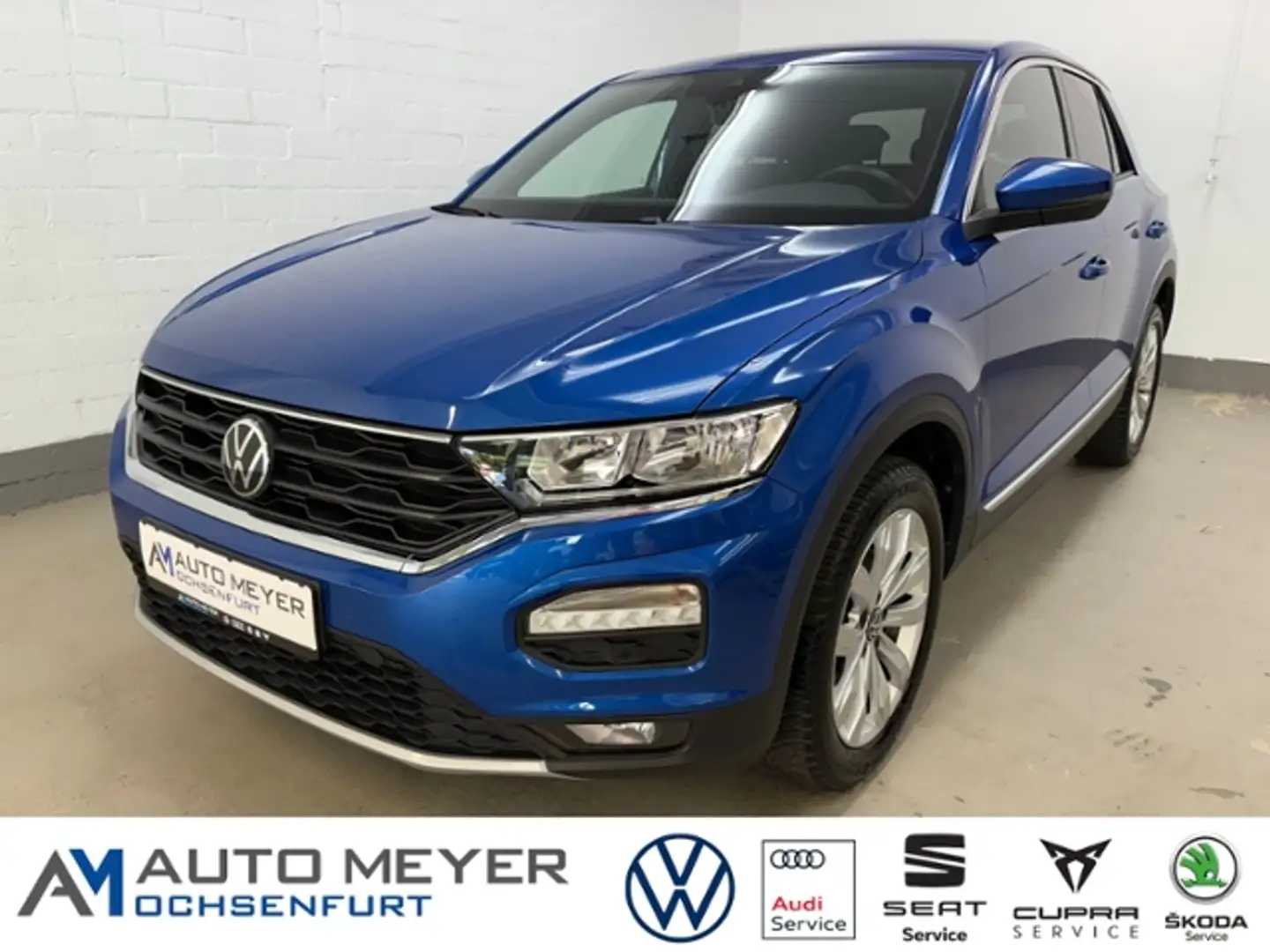Volkswagen T-Roc Sport 1.5 TSI DSG ACC AppConect Climatronic Blauw - 1