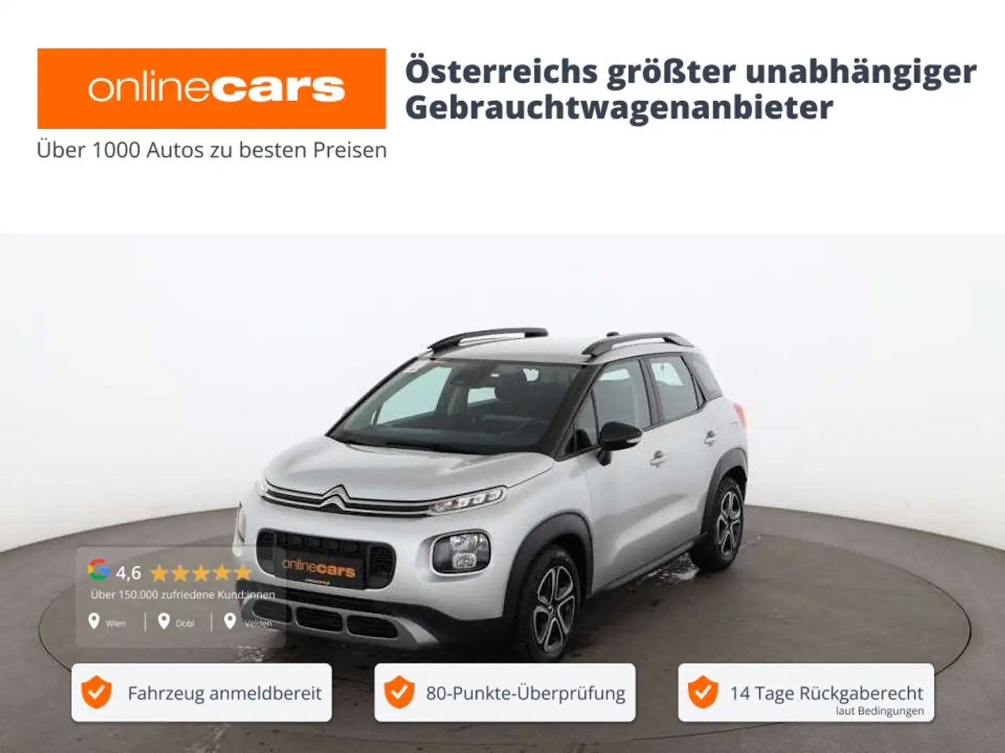 Citroen C3 Aircross 1.2 PureTech Feel NAVI ASSIST KLIMA Grau - 1