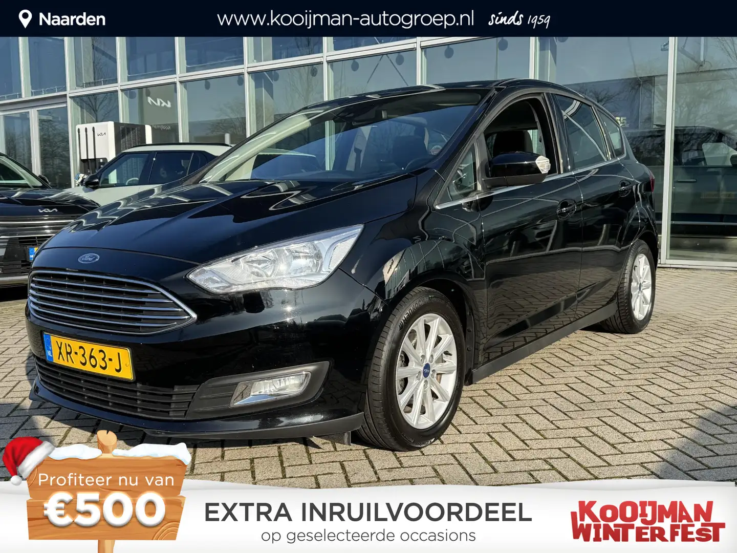 Ford C-Max 1.0 Titanium | Parkeer Sensoren | Lichtmetalen Vel Zwart - 1