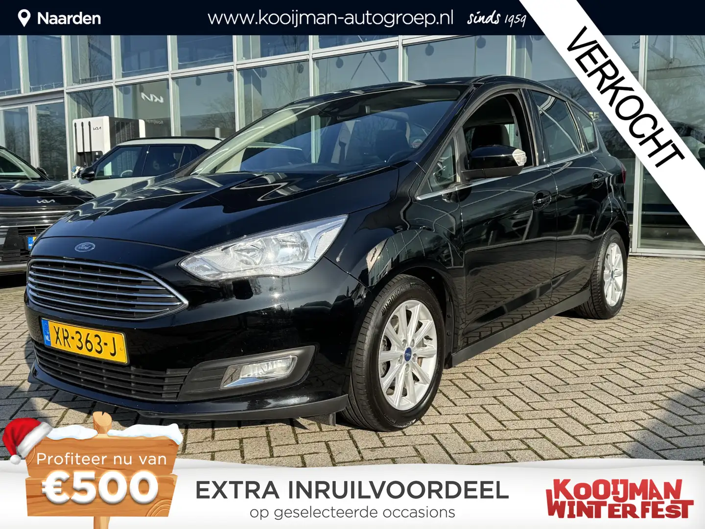 Ford C-Max 1.0 Titanium | Parkeer Sensoren | Lichtmetalen Vel Zwart - 1