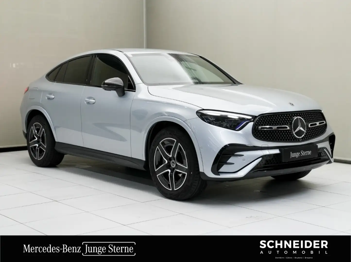 Mercedes-Benz GLC 300 d 4MATIC Coupé W-Paket Navi Sport S-Sitz Silber - 1
