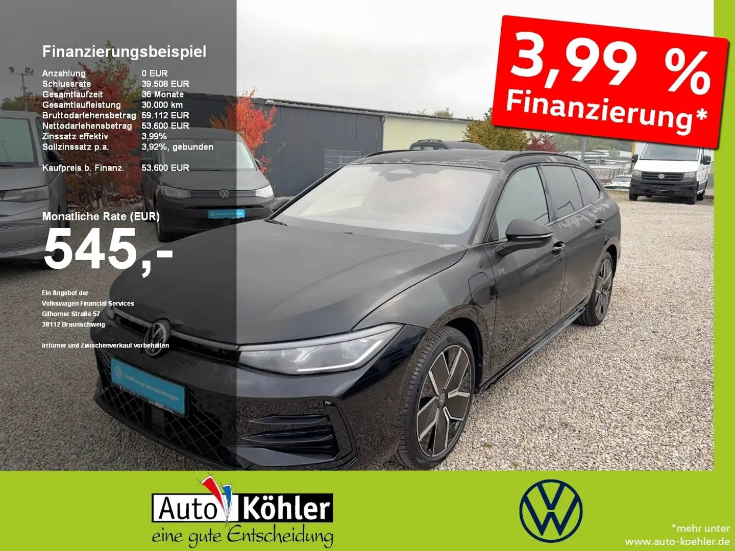 Volkswagen Passat R-Line Signature Hybrid NP. 82.900,- Pano Schwarz - 1