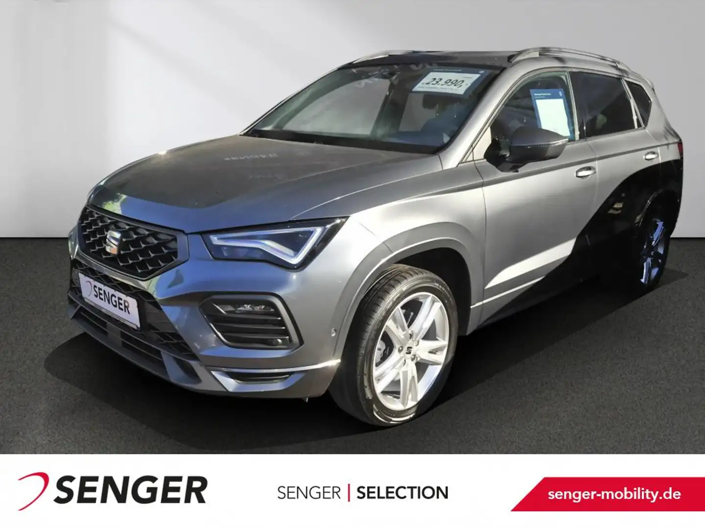 SEAT Ateca 2.0 TDI FR DSG Navi PDC Mirror Link Sitzh. Grijs - 1