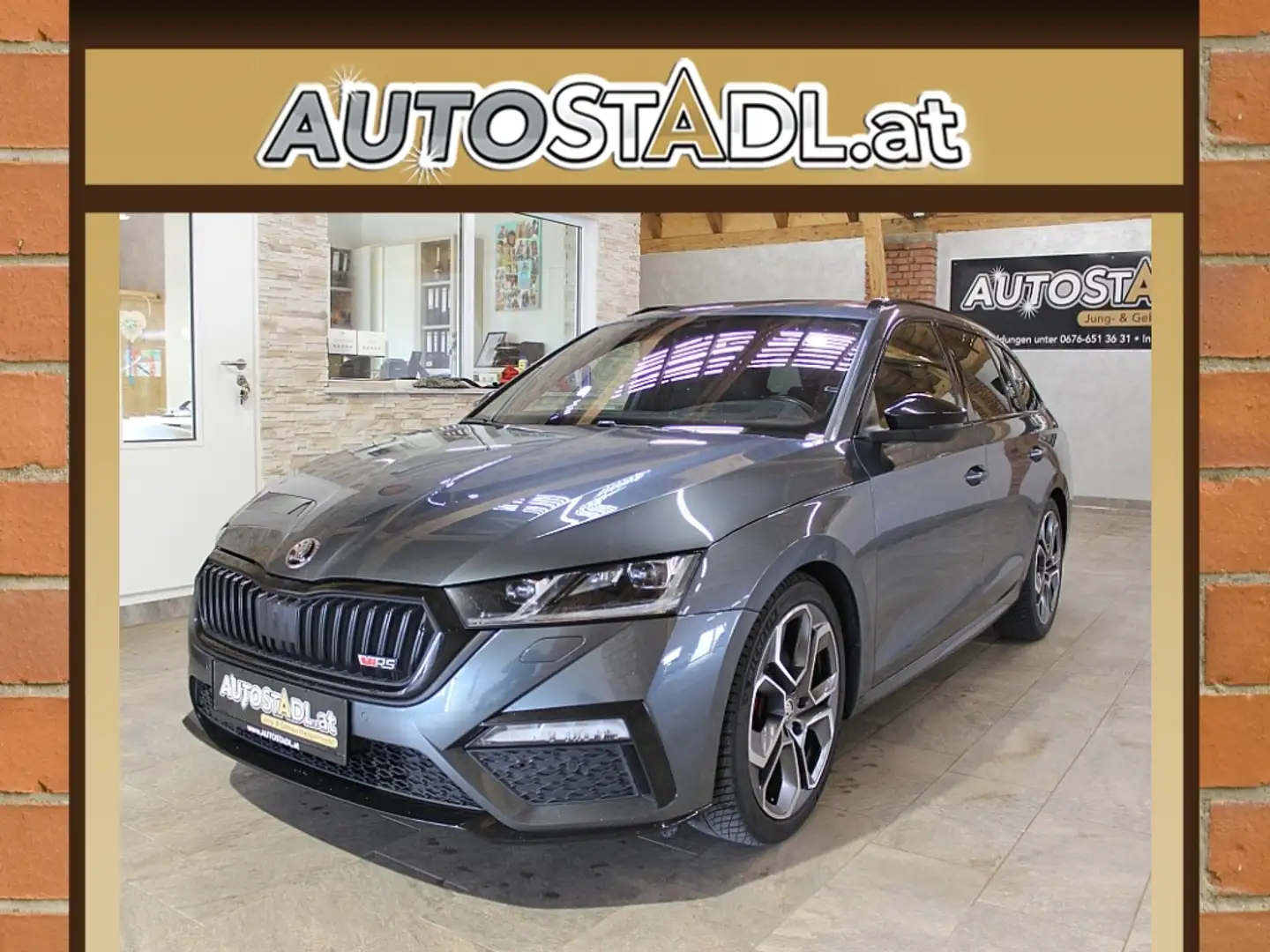 Skoda Octavia Combi 2,0 TDI RS DSG/AHV-NAVI- Grau - 1