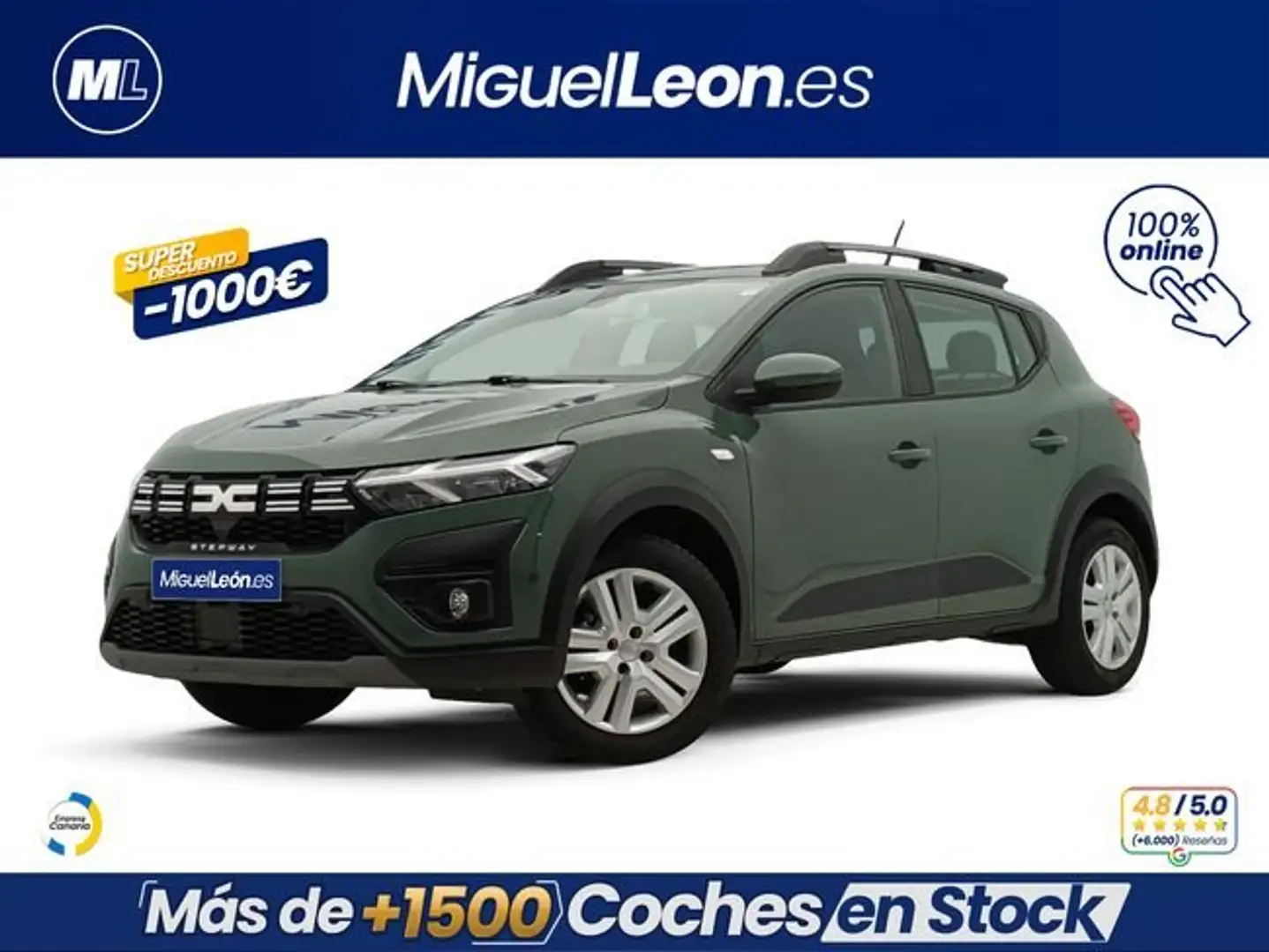 Dacia Sandero Stepway TCe Expresion 67kW Verde - 1
