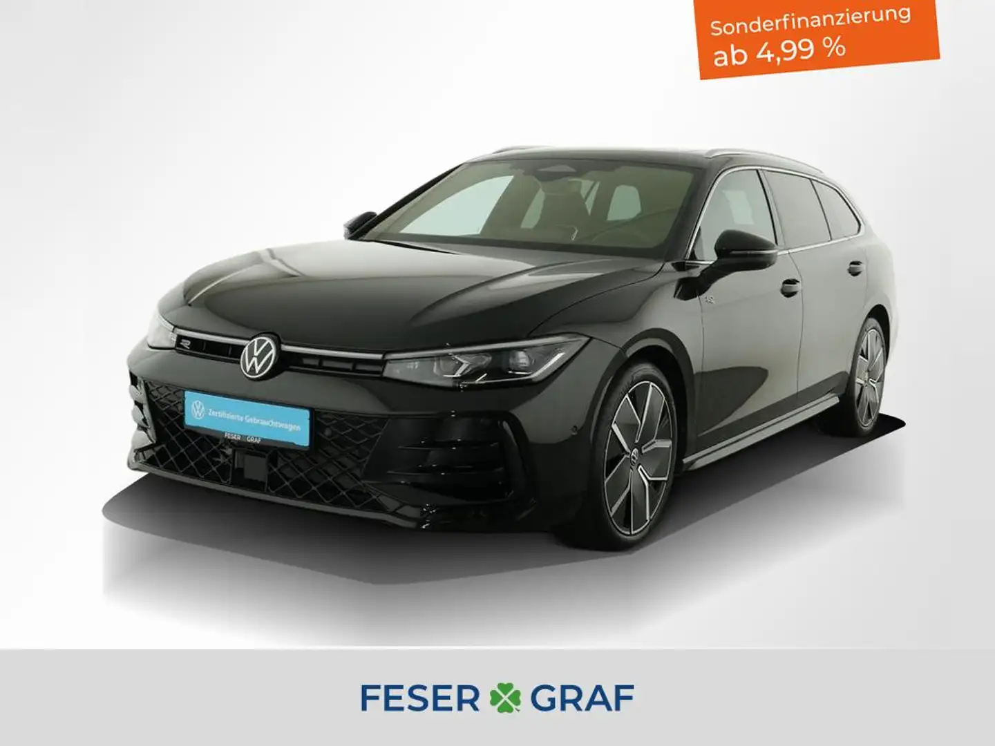 Volkswagen Passat 2.0 TDI R Line 4M. AHK PANO MATRIX STHZG Schwarz - 1