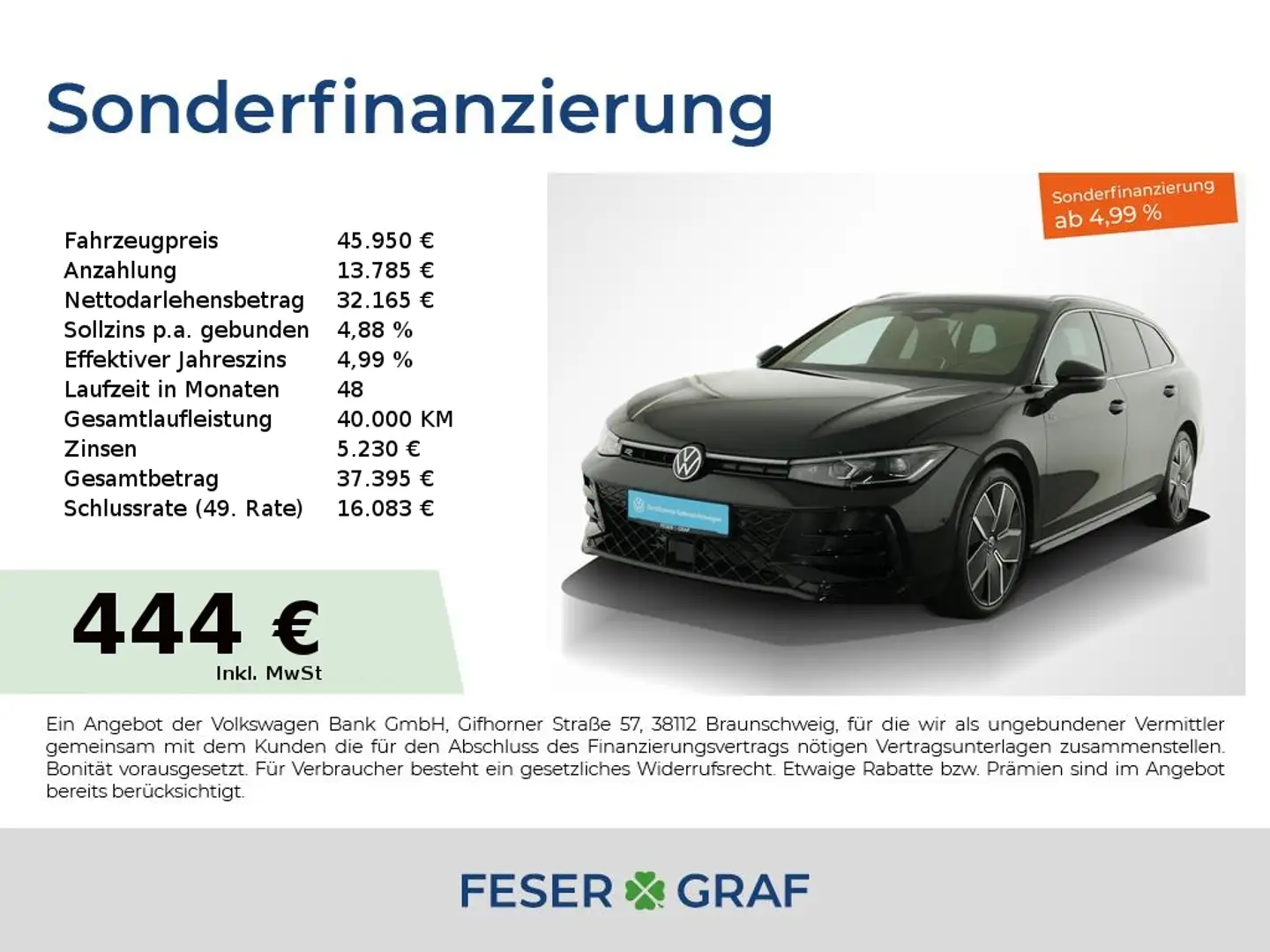 Volkswagen Passat Variant 2.0TDI R-Line 4x4 AHK Standheizung PanoramaSchiebd Schwarz - 1