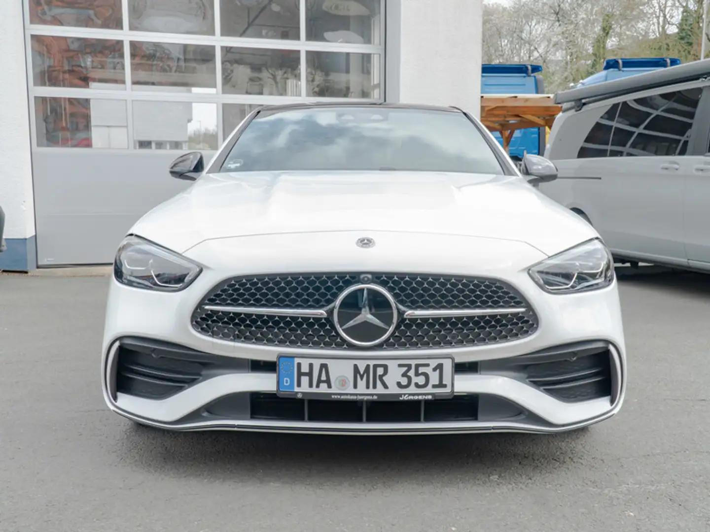 Mercedes-Benz C 200 AMG-Sport/360/Pano/Burm/Night/Distr/19' Weiß - 2
