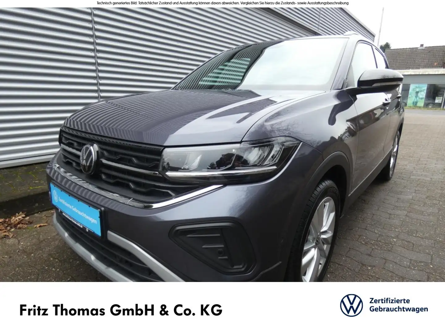 Volkswagen T-Cross 1.0 TSI DSG Goal LED Navi AHK SHZ ACC Klima Navi Grau - 2