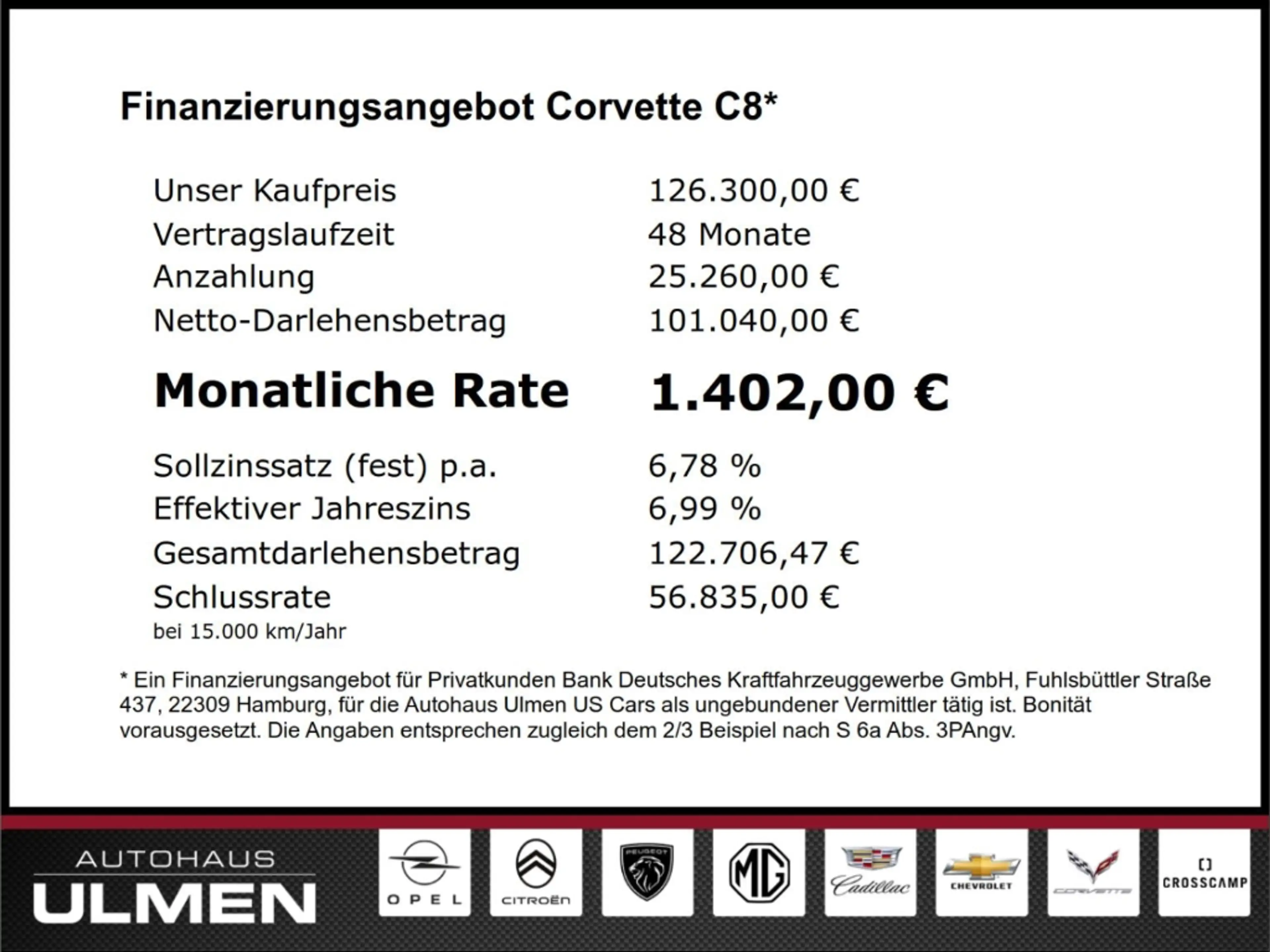 Corvette C8 Stingray Cabriolet 3LT Frontlift Vollausstattung — photo 2