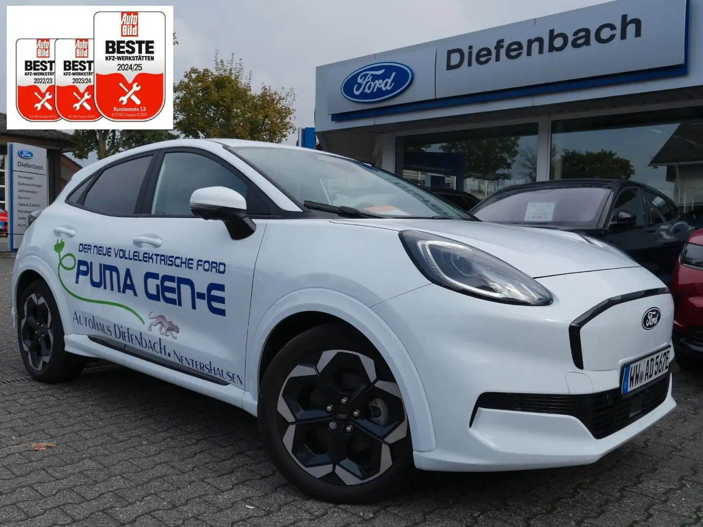 Ford Puma Gen-E Premium + Winter + ACC  + TWA Blanc - 1