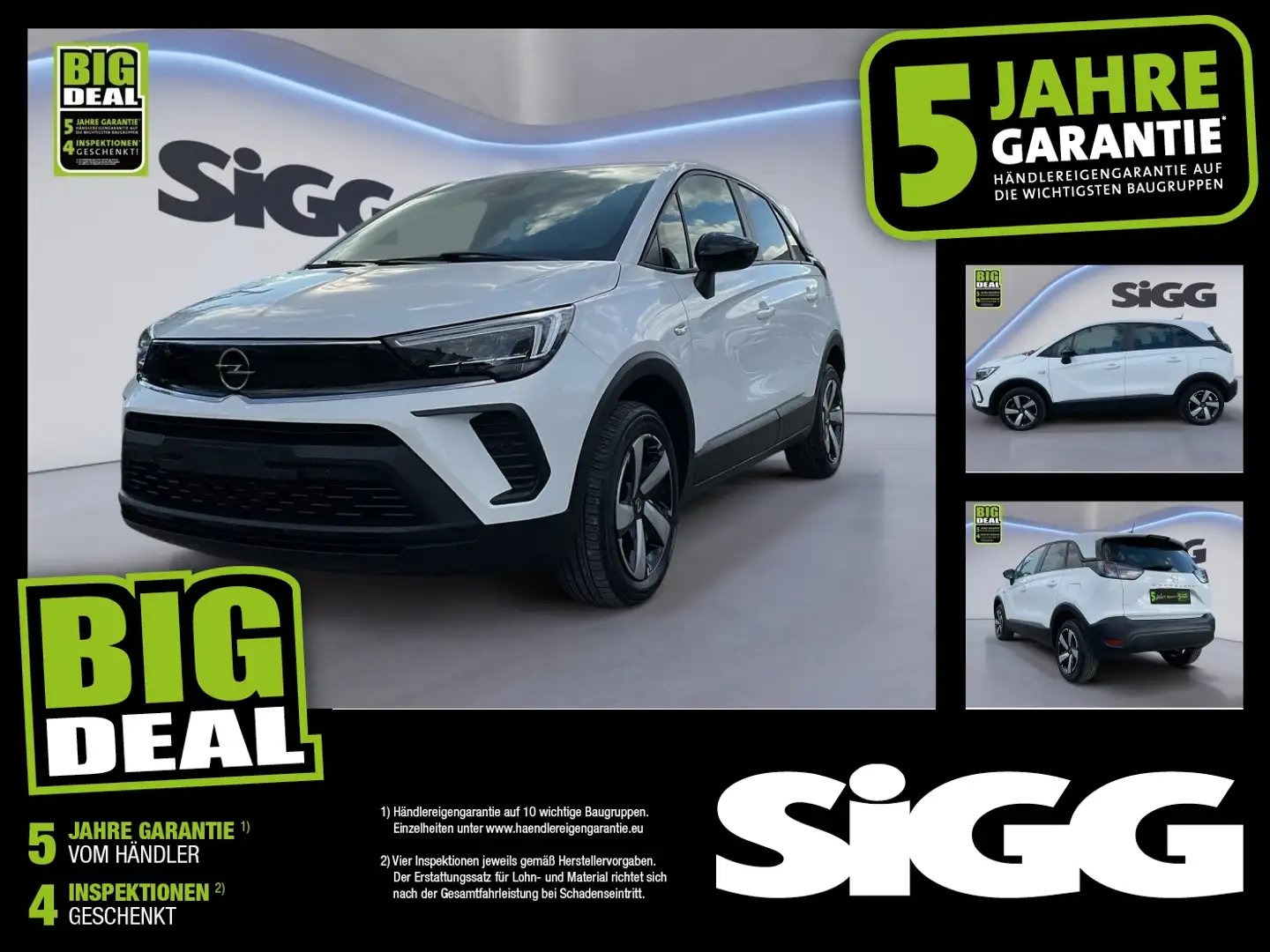 Opel Crossland 1.2 Turbo Edition Automat. LED Tempomat Weiß - 1
