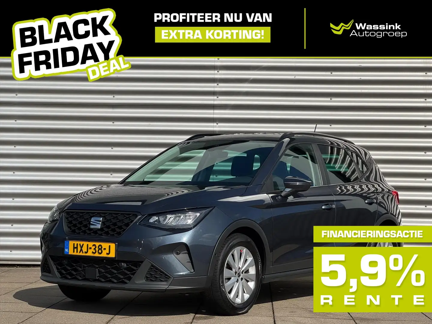 SEAT Arona Black Friday Deal ! 1.0 TSI 95pk Style Climate Con Gris - 1