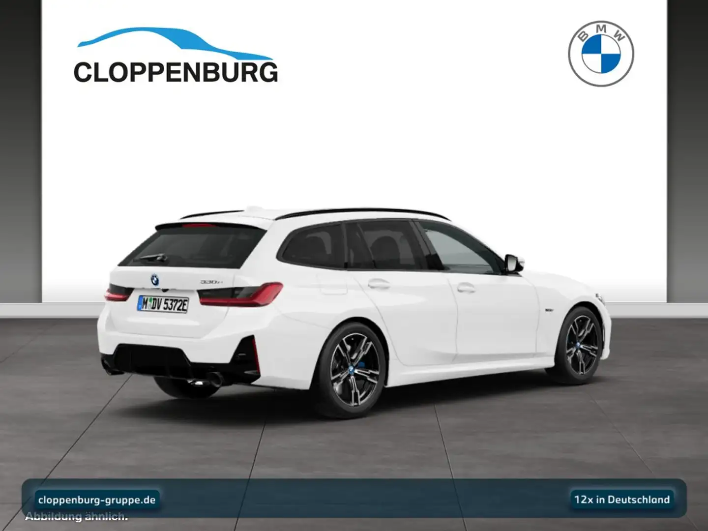 BMW 330 e Touring M Sportpaket Navi+ACC+E.Sitze Memo. Weiß - 2