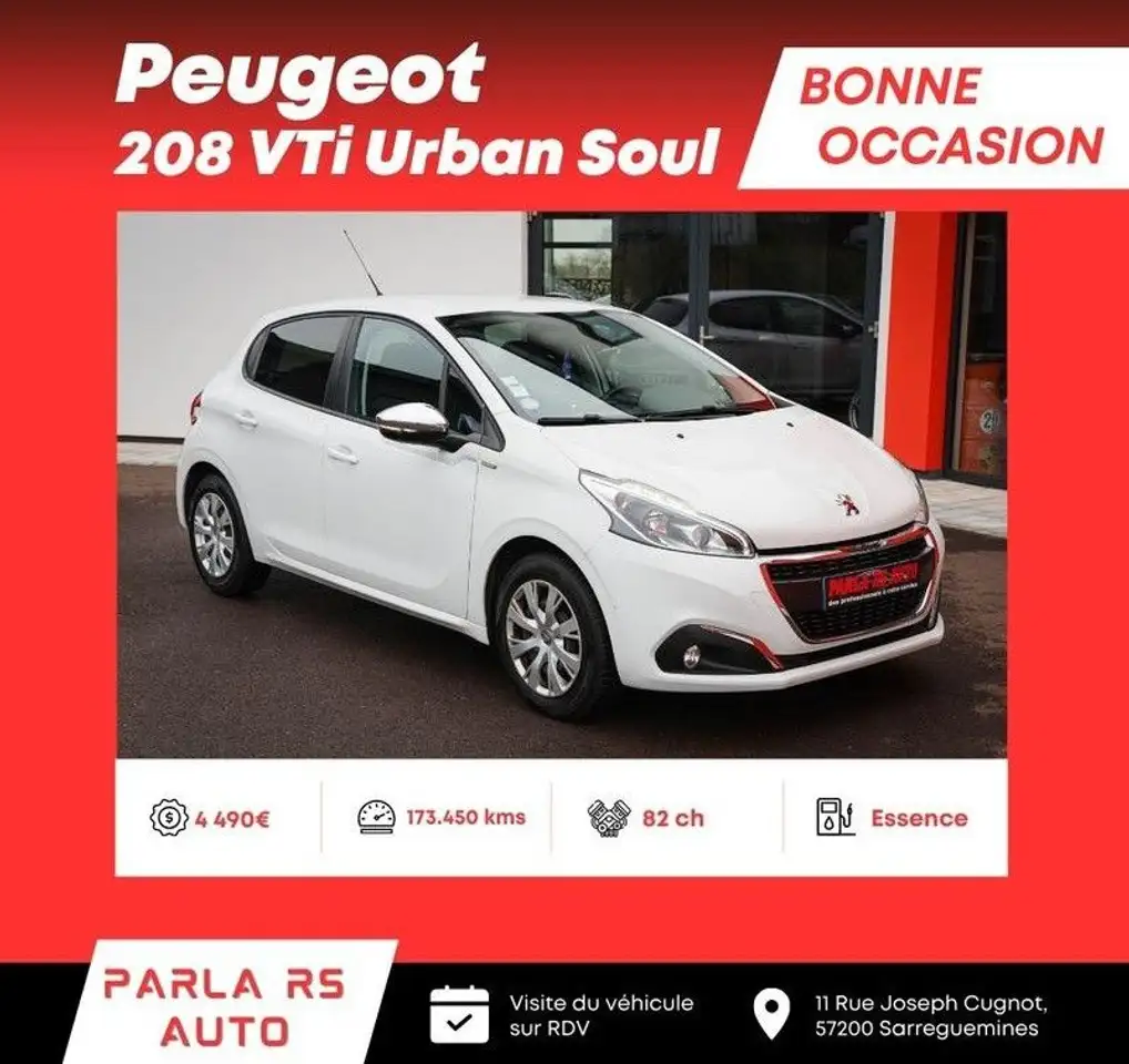 Peugeot 208 Phase 2 Urban Soul VTi 82ch