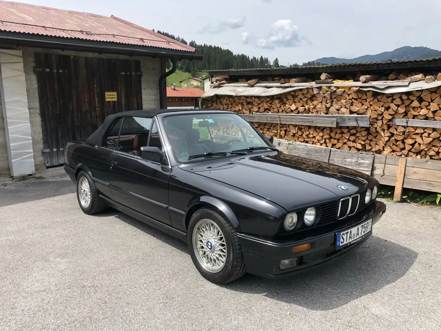 BMW 325 E30 Cabrio Fekete - 1