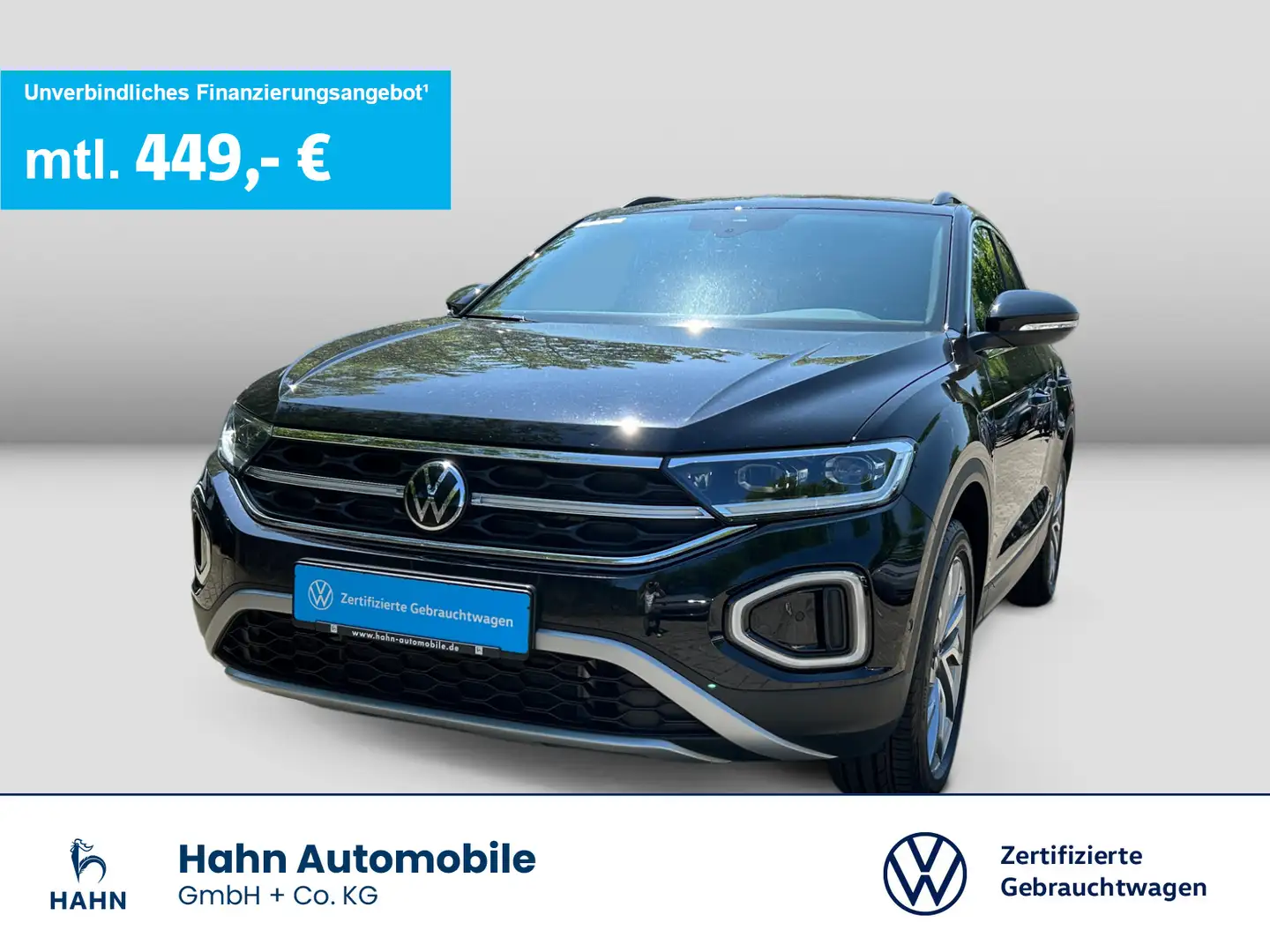 Volkswagen T-Roc Move 1.5TSI DSG LED AHK Navi Virtual ACC Schwarz - 1