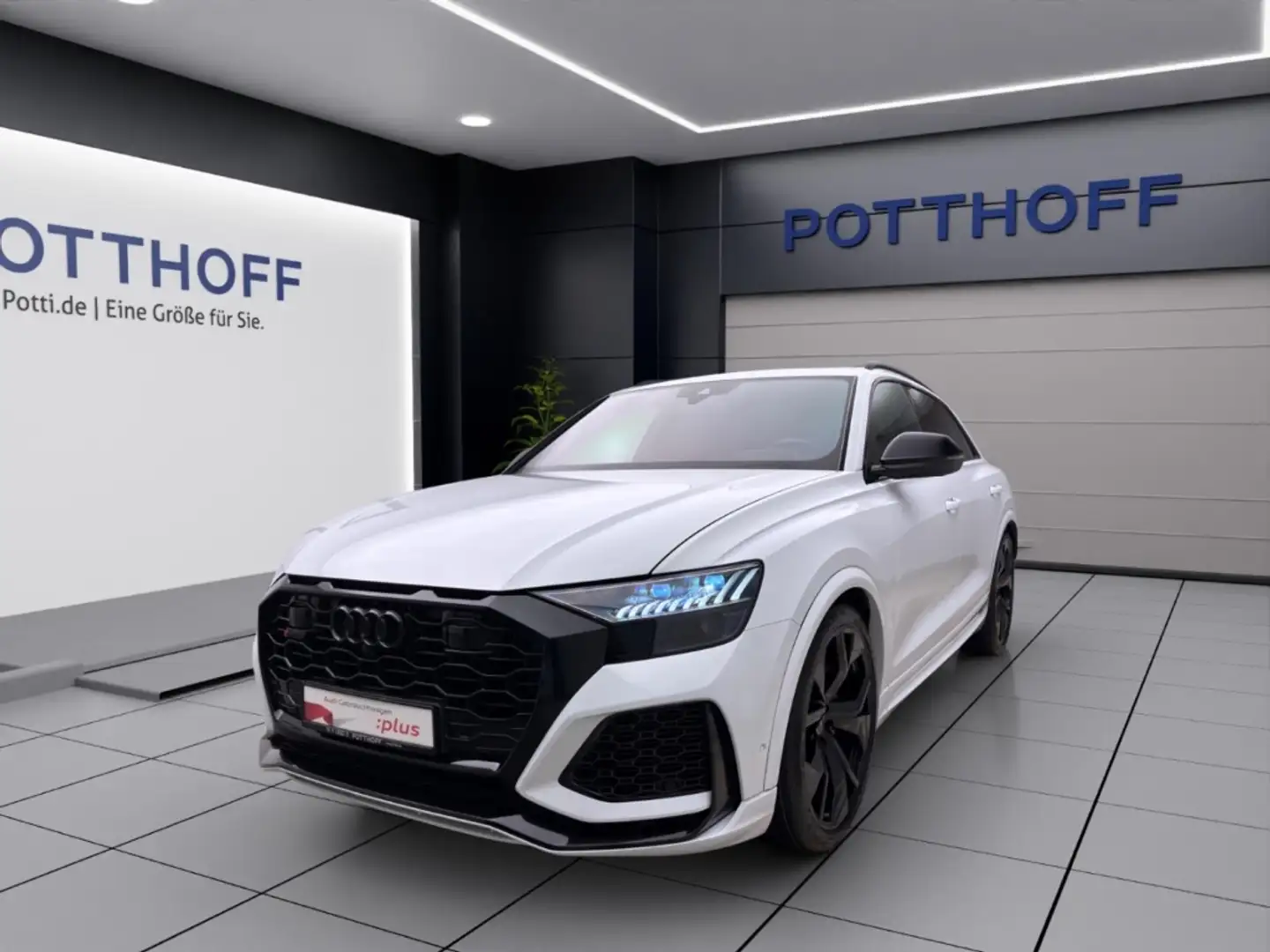 Audi RS Q8 Q STANDHZG PANO AHK BuO NAVI+ LM23 Blanc - 1