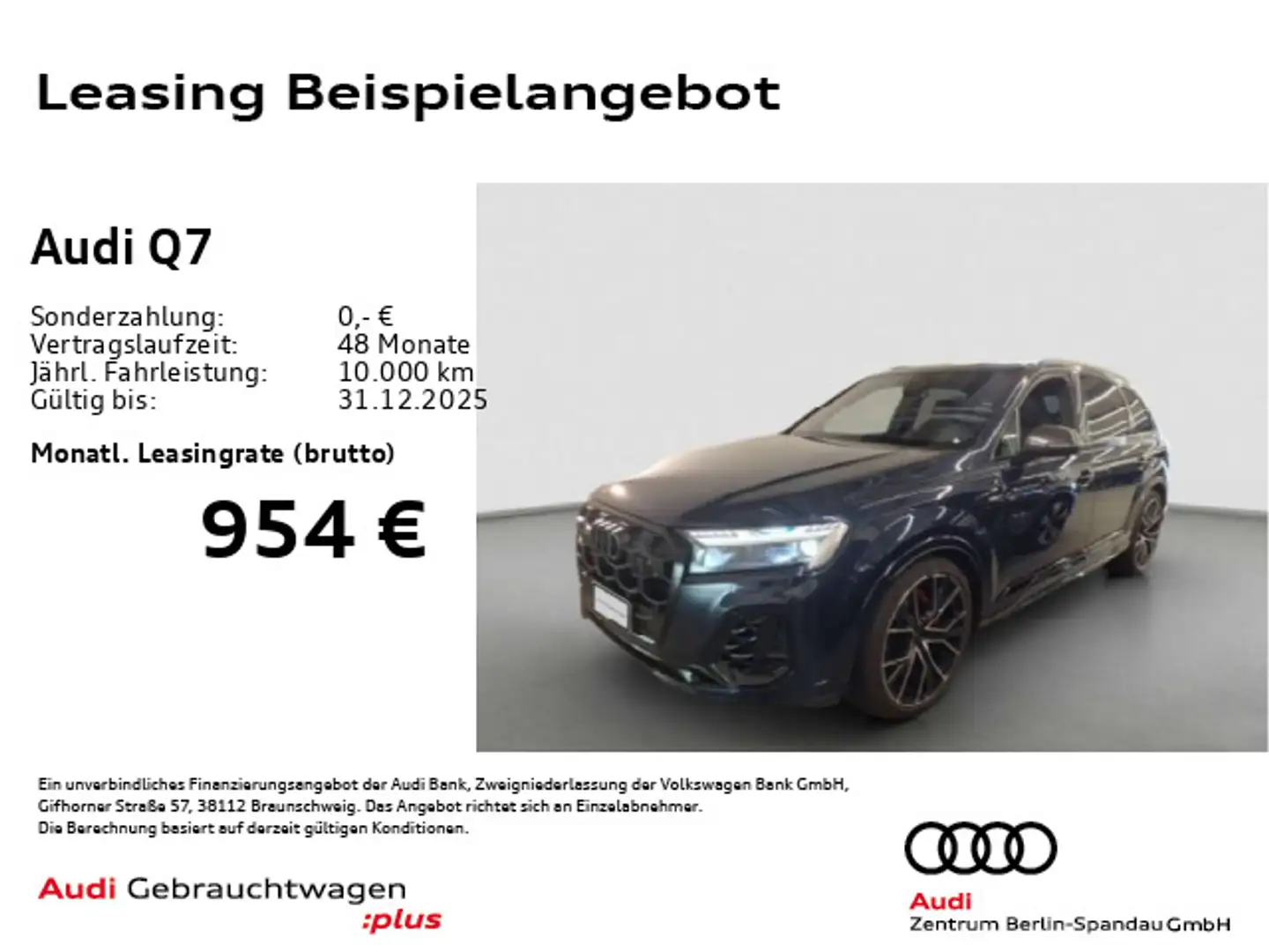 Audi Q7 55 TFSI qu. S line tiptronic *HD-MATRIX*PANO* Blau - 1