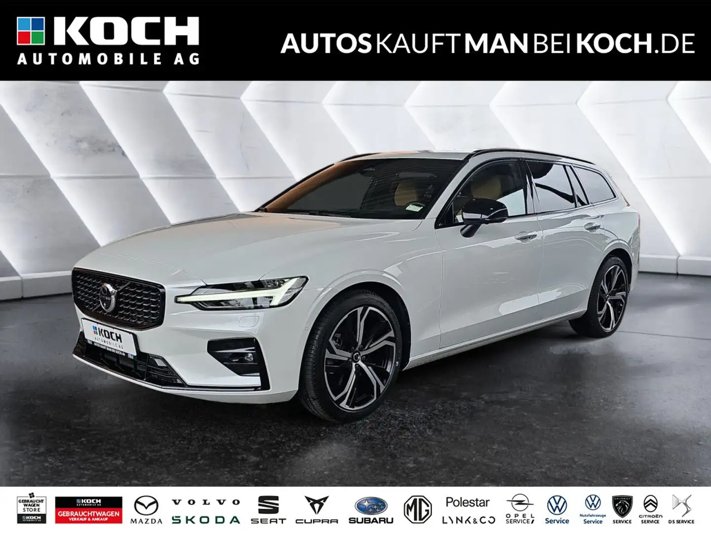 Volvo V60 B4 Ultra Dark HIGH-END Ausstattung Bowers Weiß - 1