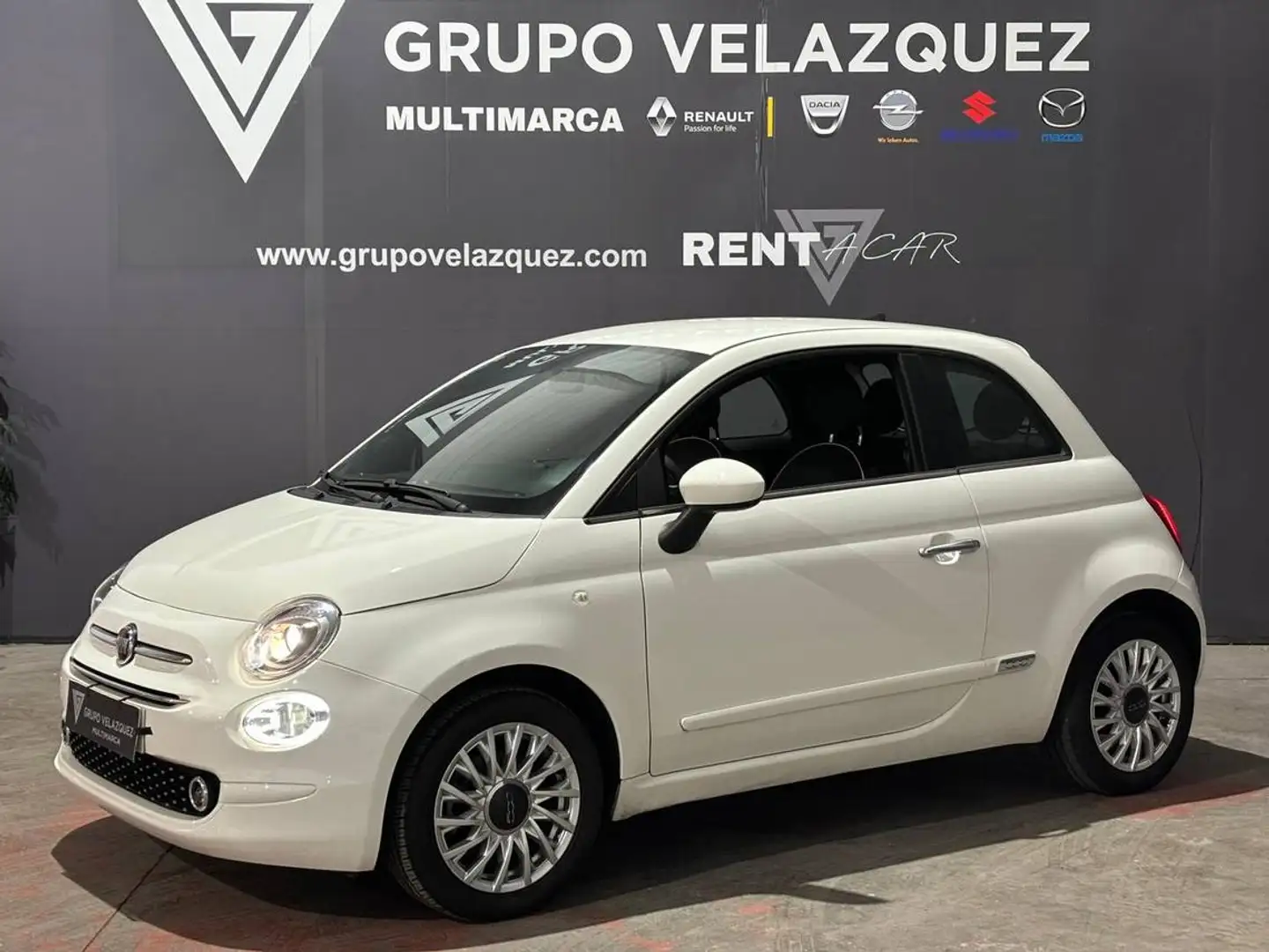 Fiat 500 1.2 GLP Lounge Wit - 1
