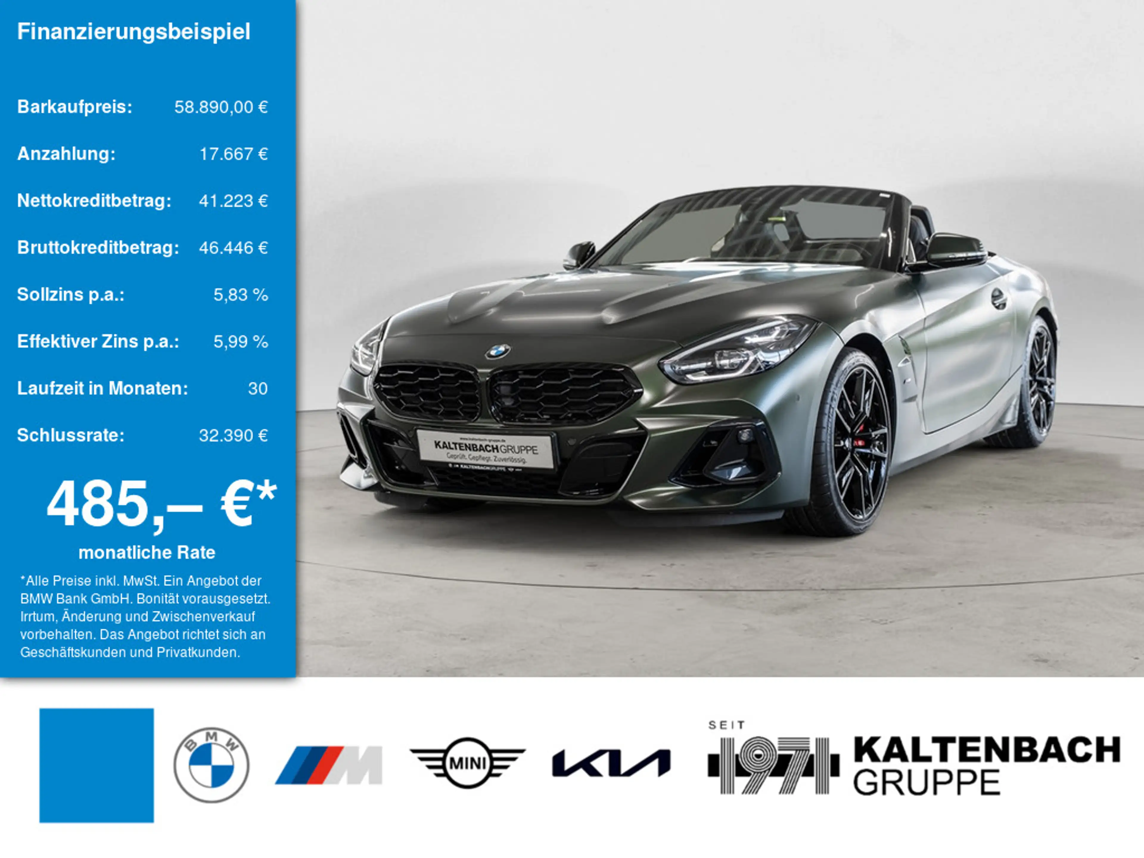 BMW Z4 M 40i HUD LED ACC W-LAN NAVI H/K KAMERA SHZ