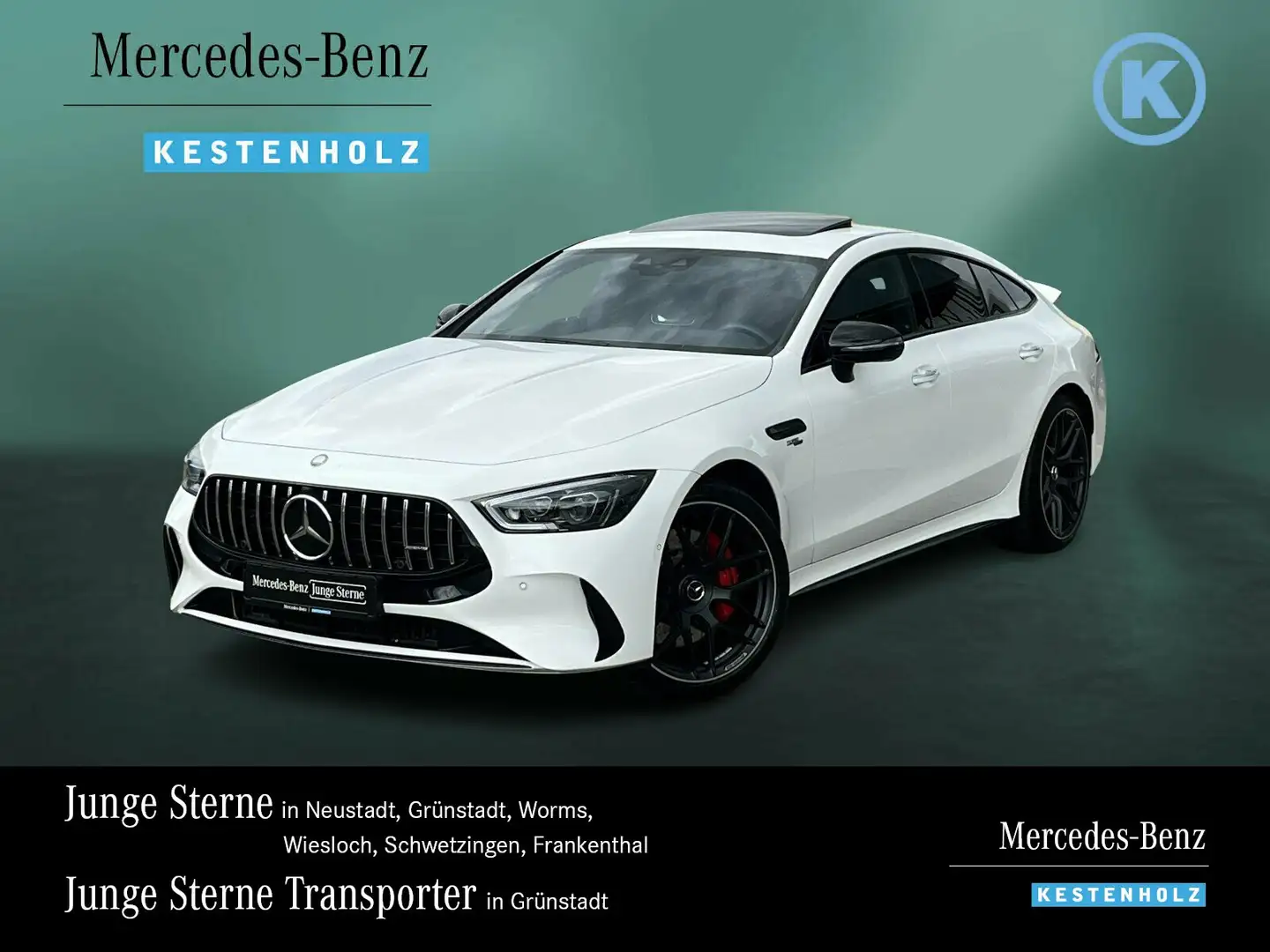 Mercedes-Benz AMG GT GT 43 AMG 4M V8-STYLING+NIGHT+DISTRO+SHD+KEYLESS Weiß - 1