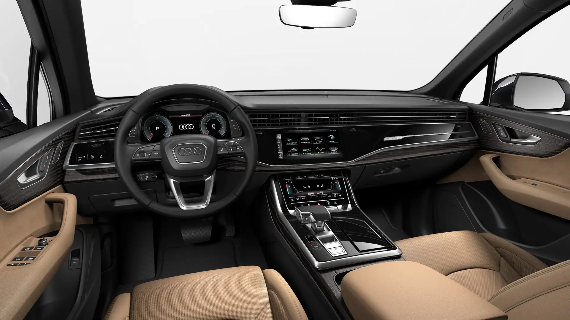 Audi Q7 50 TDI quattro S line Schwarz - 1