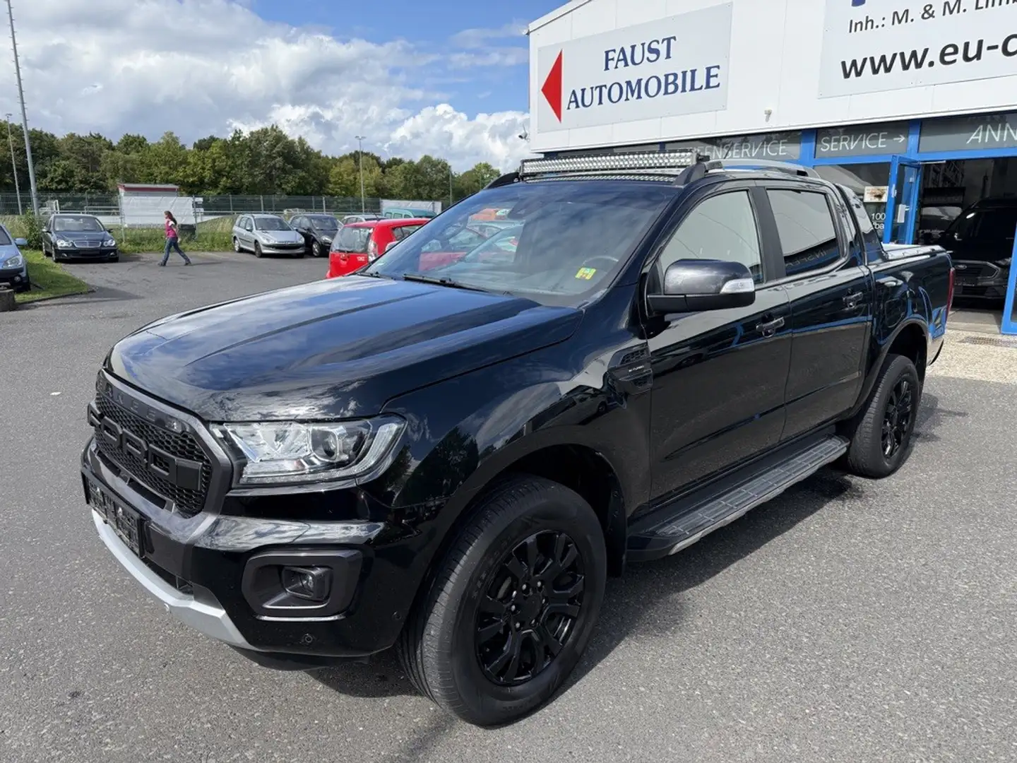 Ford Ranger Doppelkabine 4x4 Wildtrack AHK LEDER UVM. Schwarz - 1