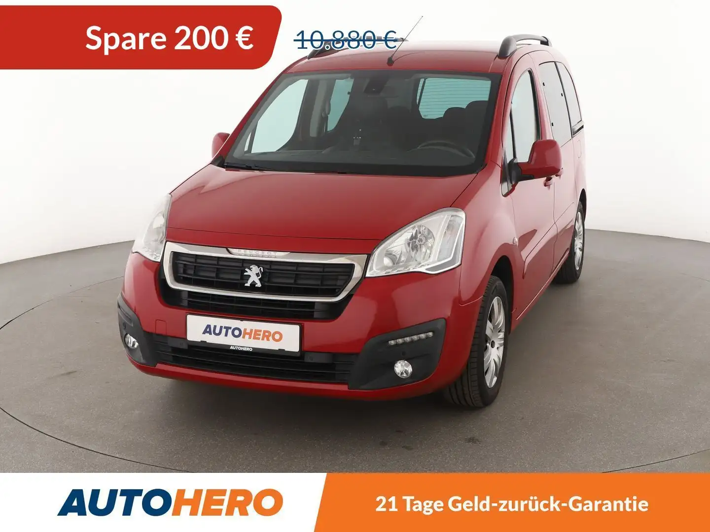 Peugeot Partner 1.6 Allure*TEMPO*CAM*PDC*KLIMA*GARANTIE* Czerwony - 1