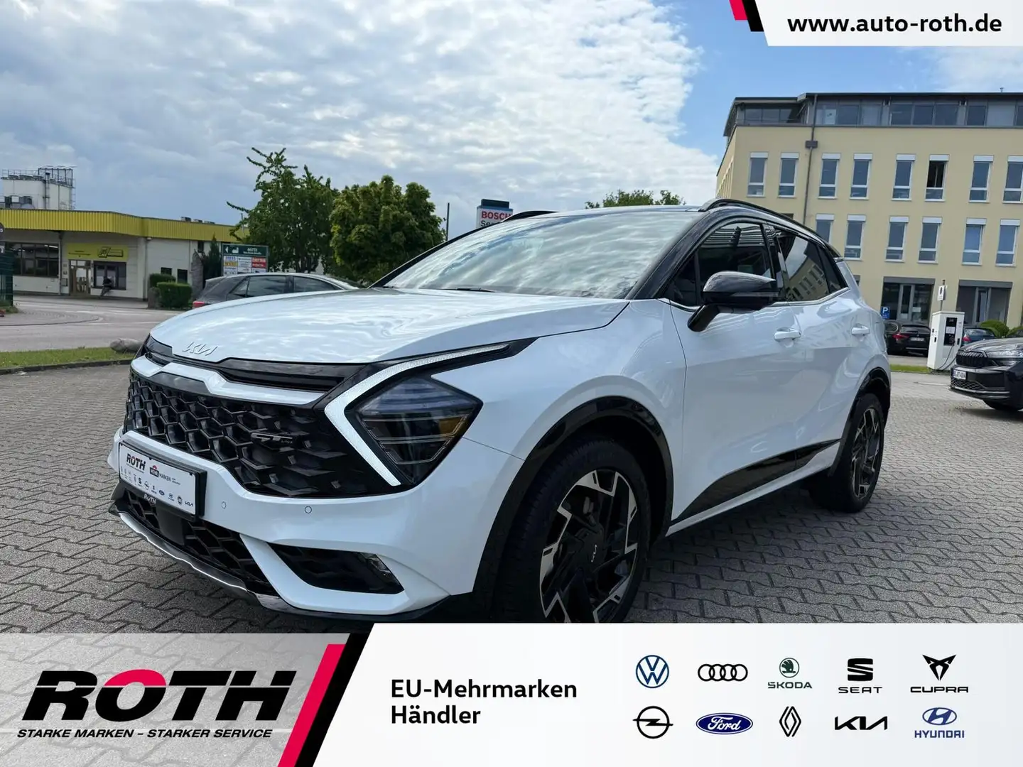 Kia Sportage 1.6 T-GDI GT-Line Navi*Pano*Kamera*ACC Weiß - 1