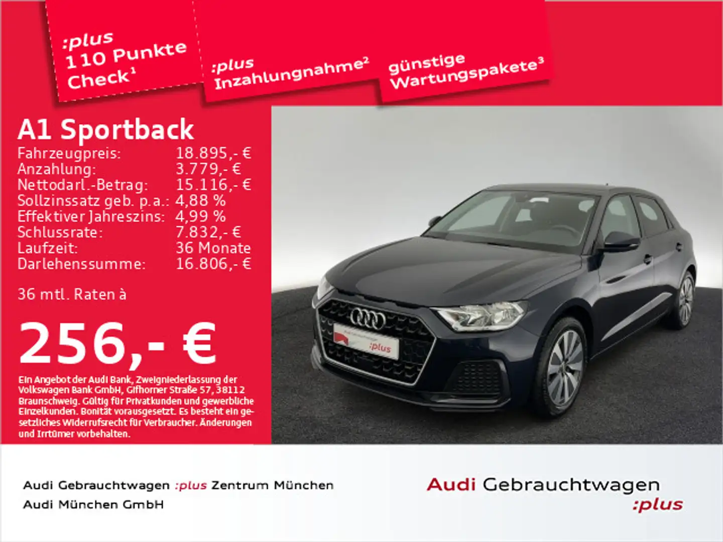 Audi A1 25 TFSI S tronic advanced PDC/SitzH Blauw - 1