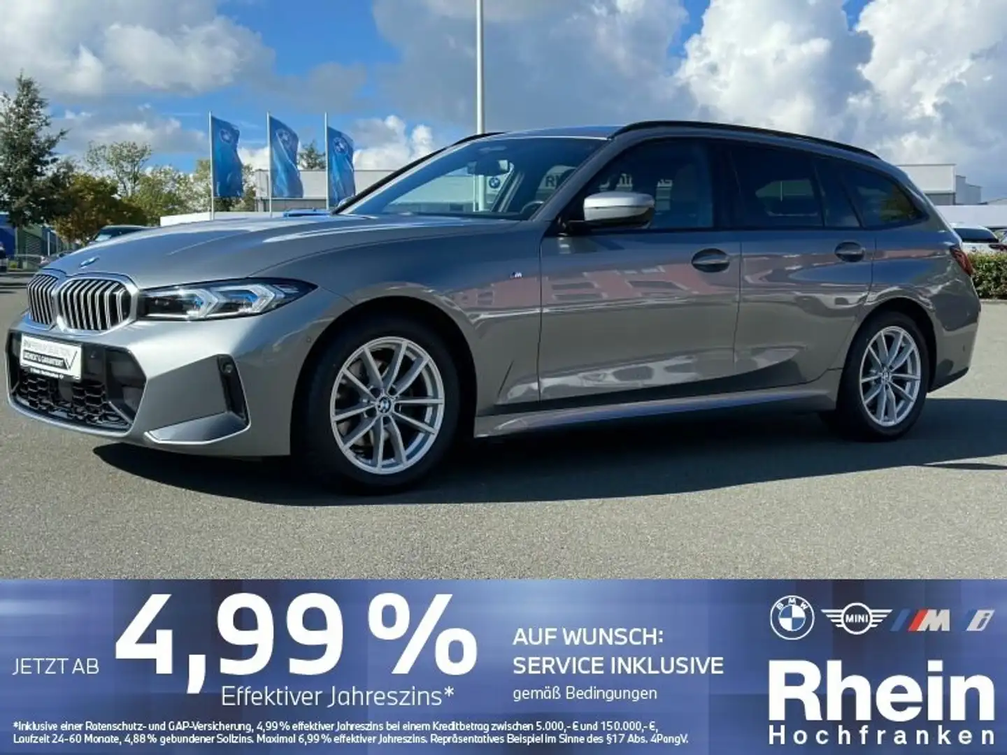 BMW 320 d Touring M Sportpaket 1000 € AKTIONSPRÄMIE Grau - 2