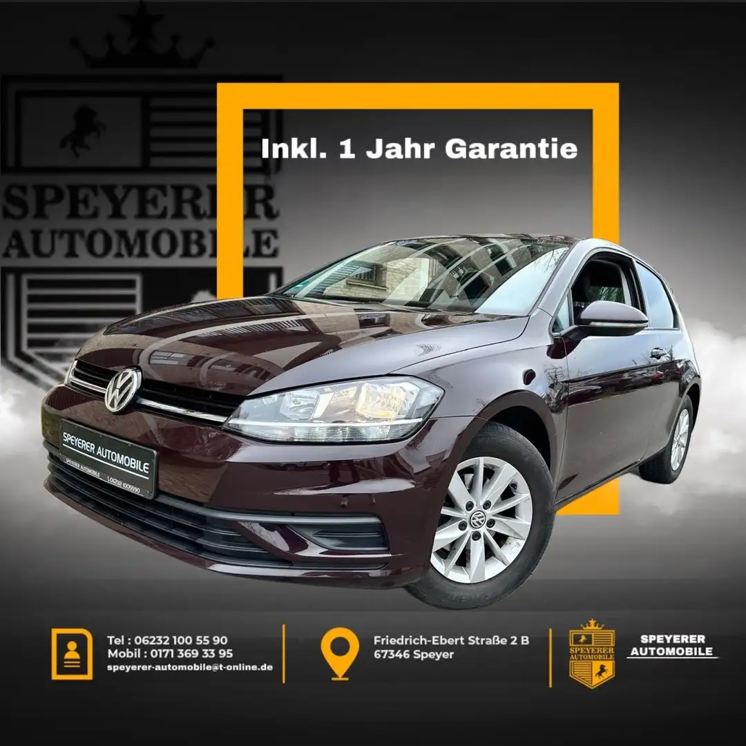 Volkswagen Golf VII Lim. Trendline|KLIMA|AHK|TEMPOMAT|LM|SH Noir - 1