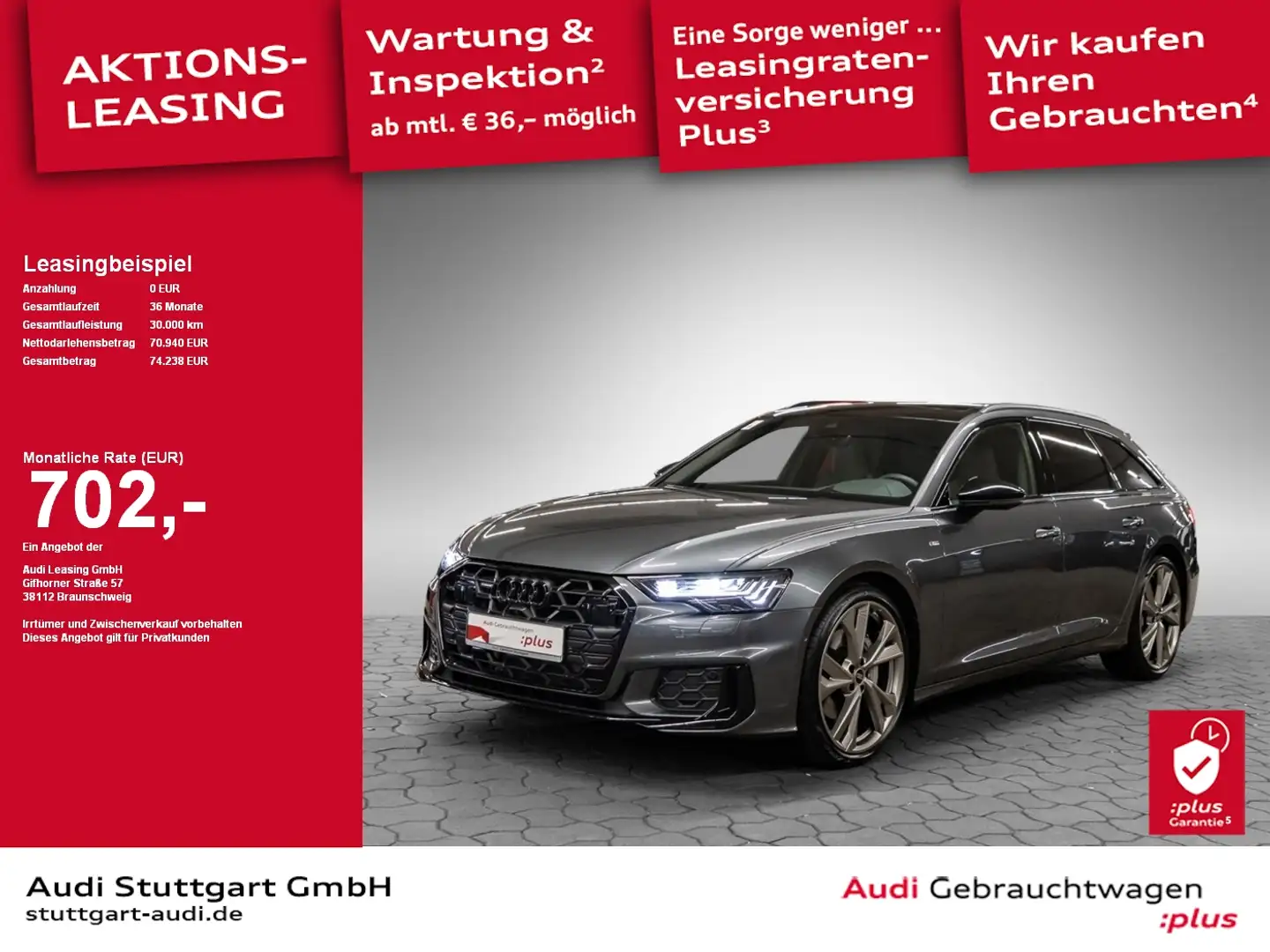 Audi A6 Avant S line 50 TDI quattro Individual Schwarz - 1
