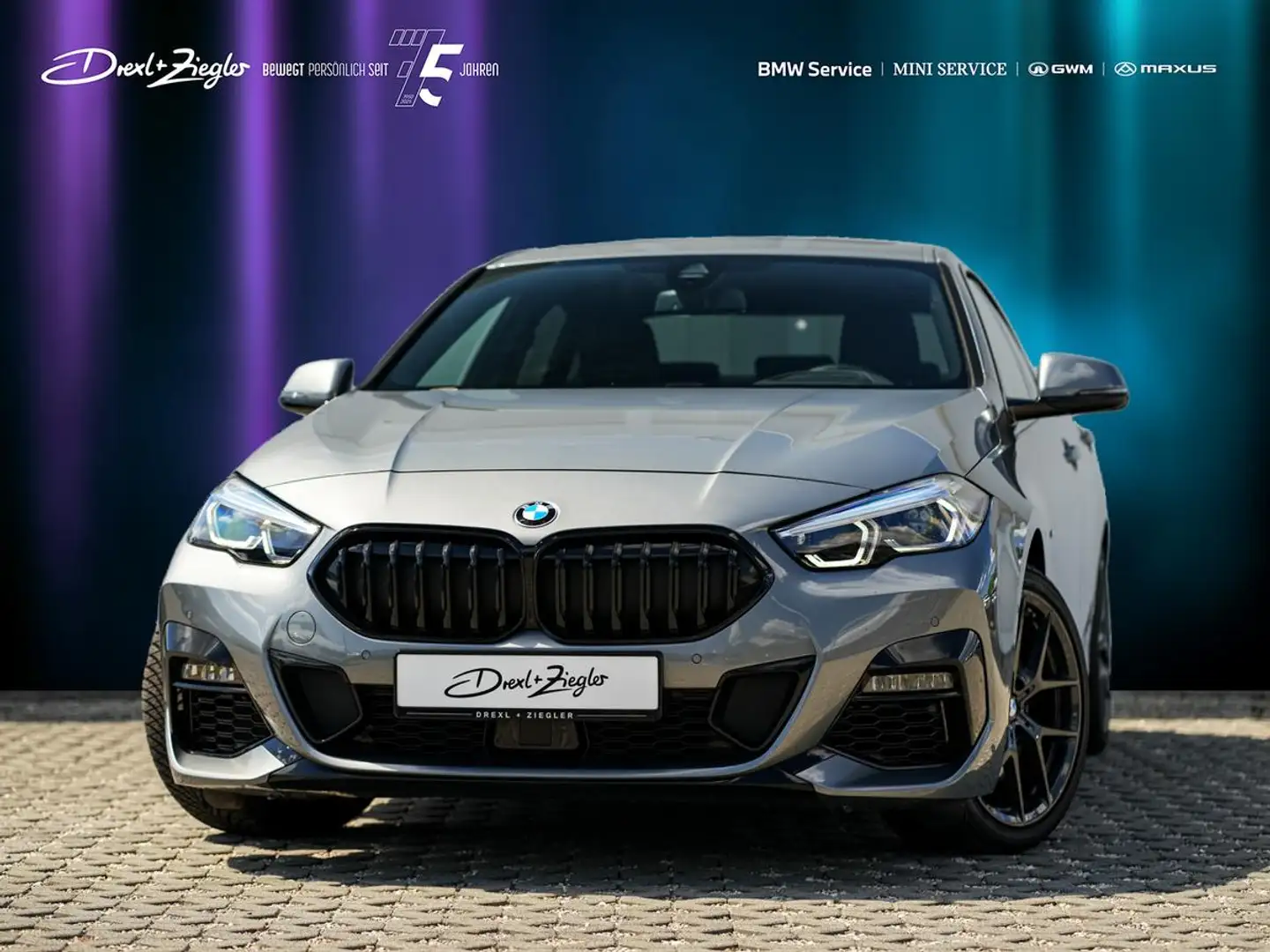BMW 220 220i Gran Coupe M-Sport PANO ACC HuD H&K RFK KoZg Grau - 2