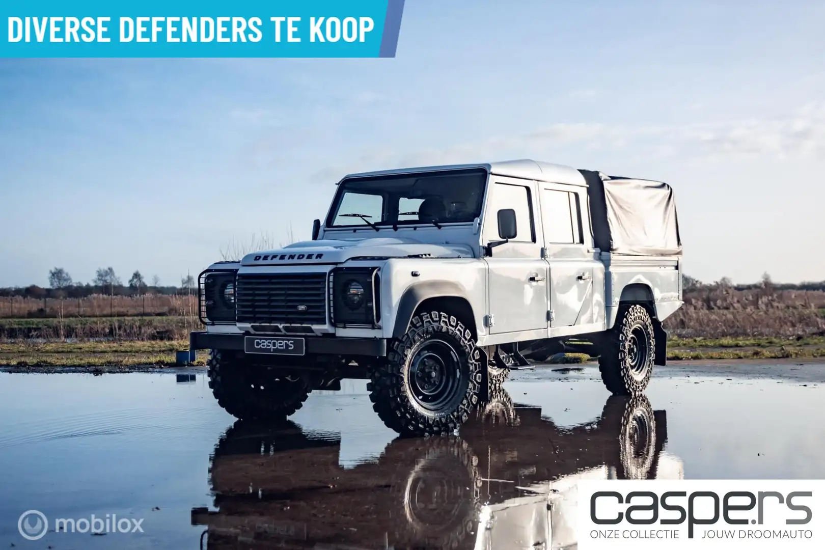 Land Rover Defender 130 E Crew Cab | Euro 5 | Grijs kent. Wit - 1