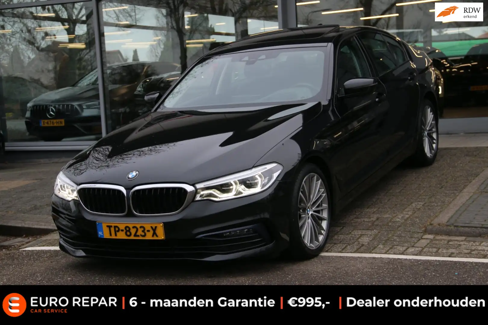 BMW 520 5-serie 520d High Executive NL-AUTO NAP! Zwart - 1