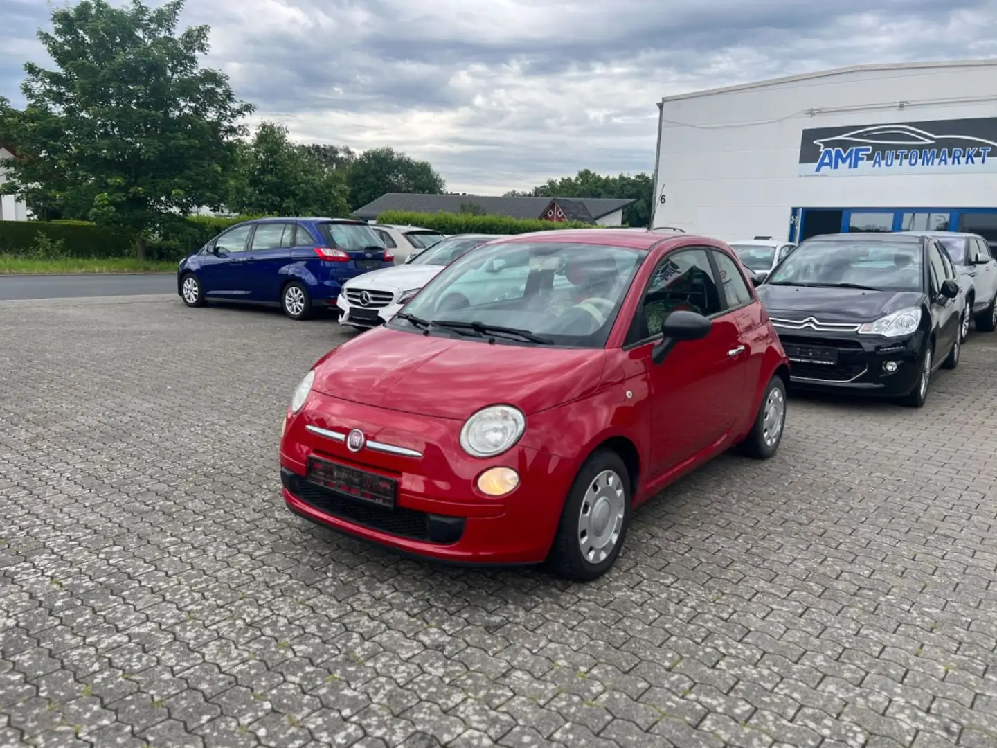 Fiat 500 Pop Teilleder 1Hand Rouge - 1