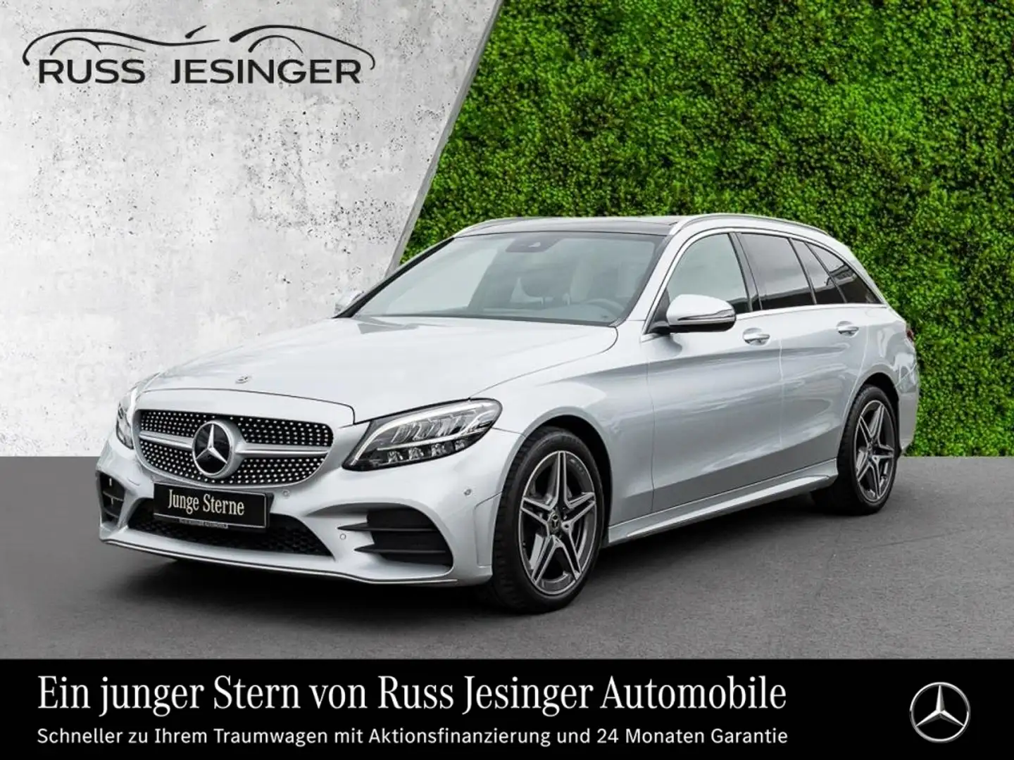 Mercedes-Benz C 220 d T AMG Line + DISTRONIC+ NAVI+ PANO + LED Silber - 1