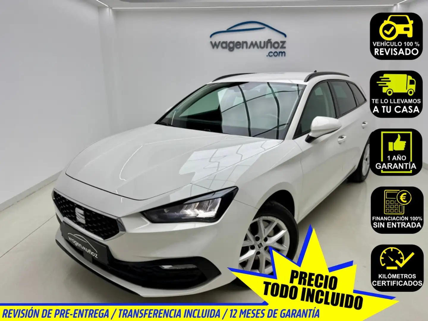 SEAT Leon ST 2.0TDI CR S&S Style 115 Blanco - 1