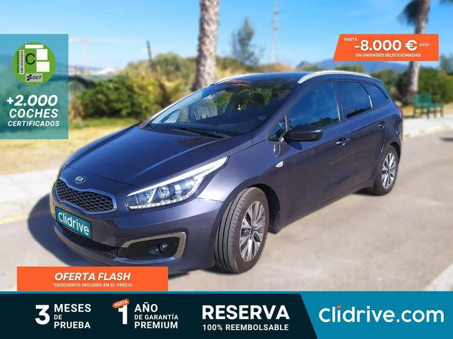Kia Ceed / cee'd SW 1.0 T-GDI Eco-Dynamics Drive Gris - 1