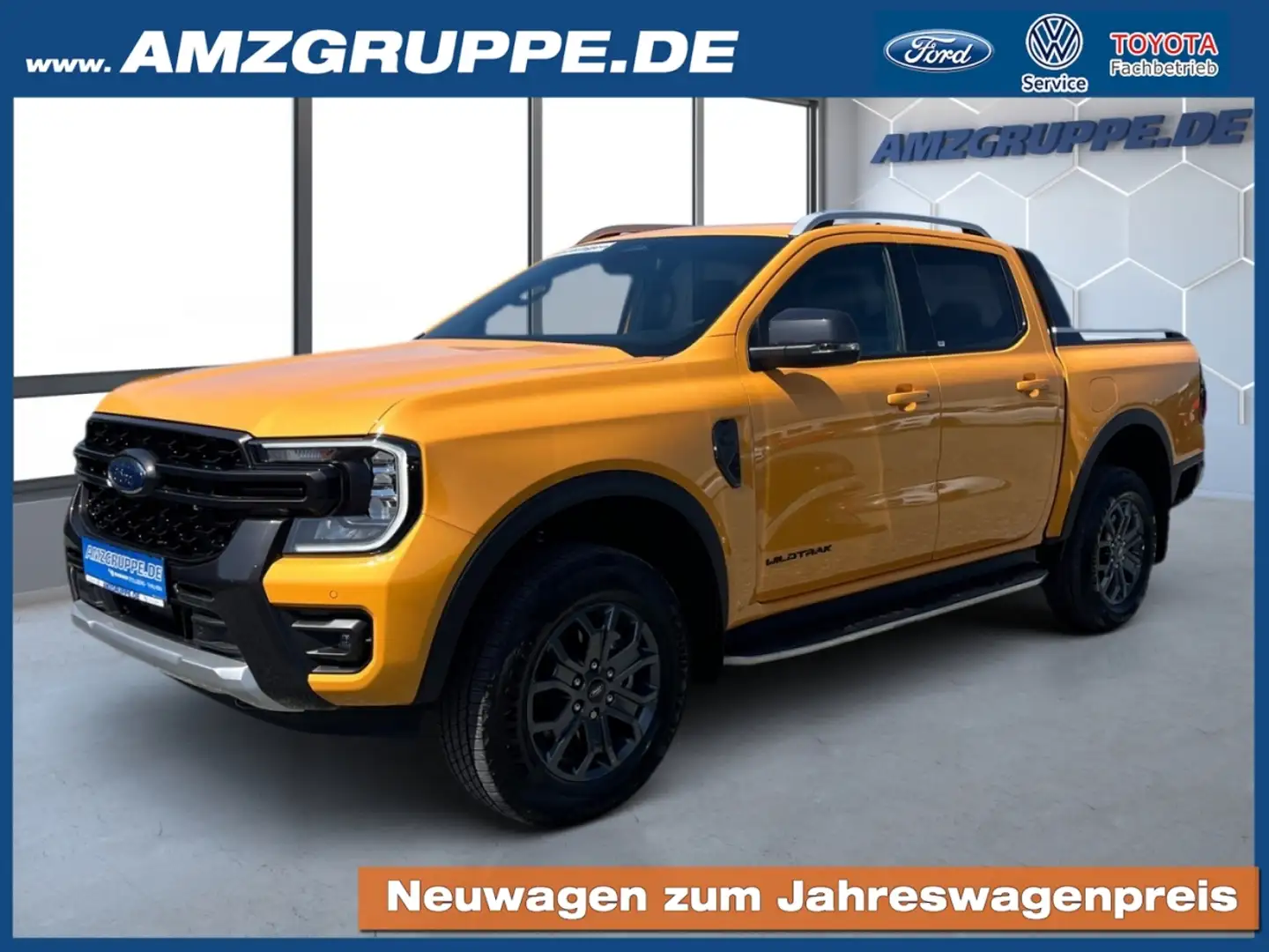 Ford Ranger Wildtrak DoKa Aut. 5J.*Gar.+el.Rollo+AHK Orange - 1