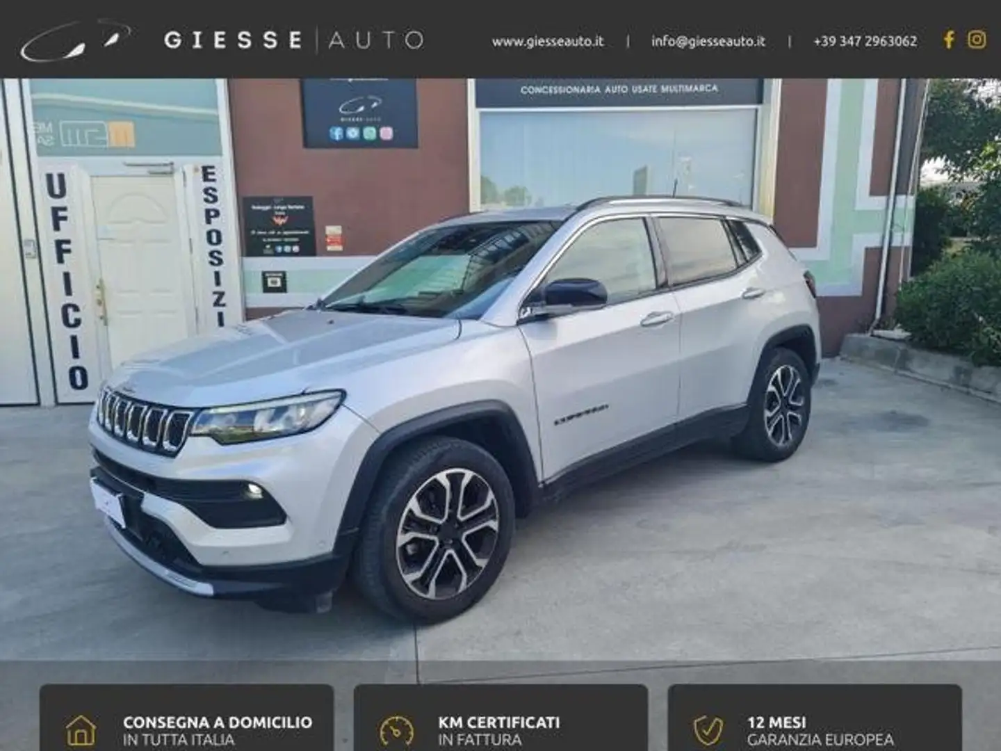 Jeep Compass Compass 1.3 turbo t4 Limited 2wd 130cv GPL Zilver - 1