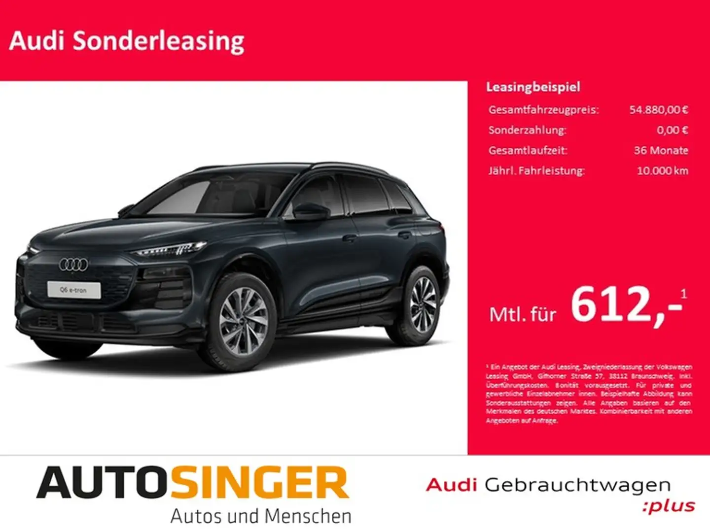Audi Q6 e-tron *WÄRME*360*NAVI*ACC*LED*ALU19*SHZ* Grijs - 1