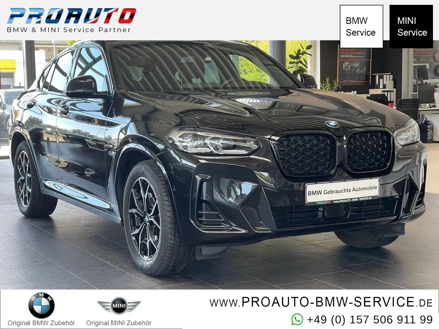 BMW X4 xDrive 20i M Sport AHK/A-LED/Pano/ACC Noir - 1